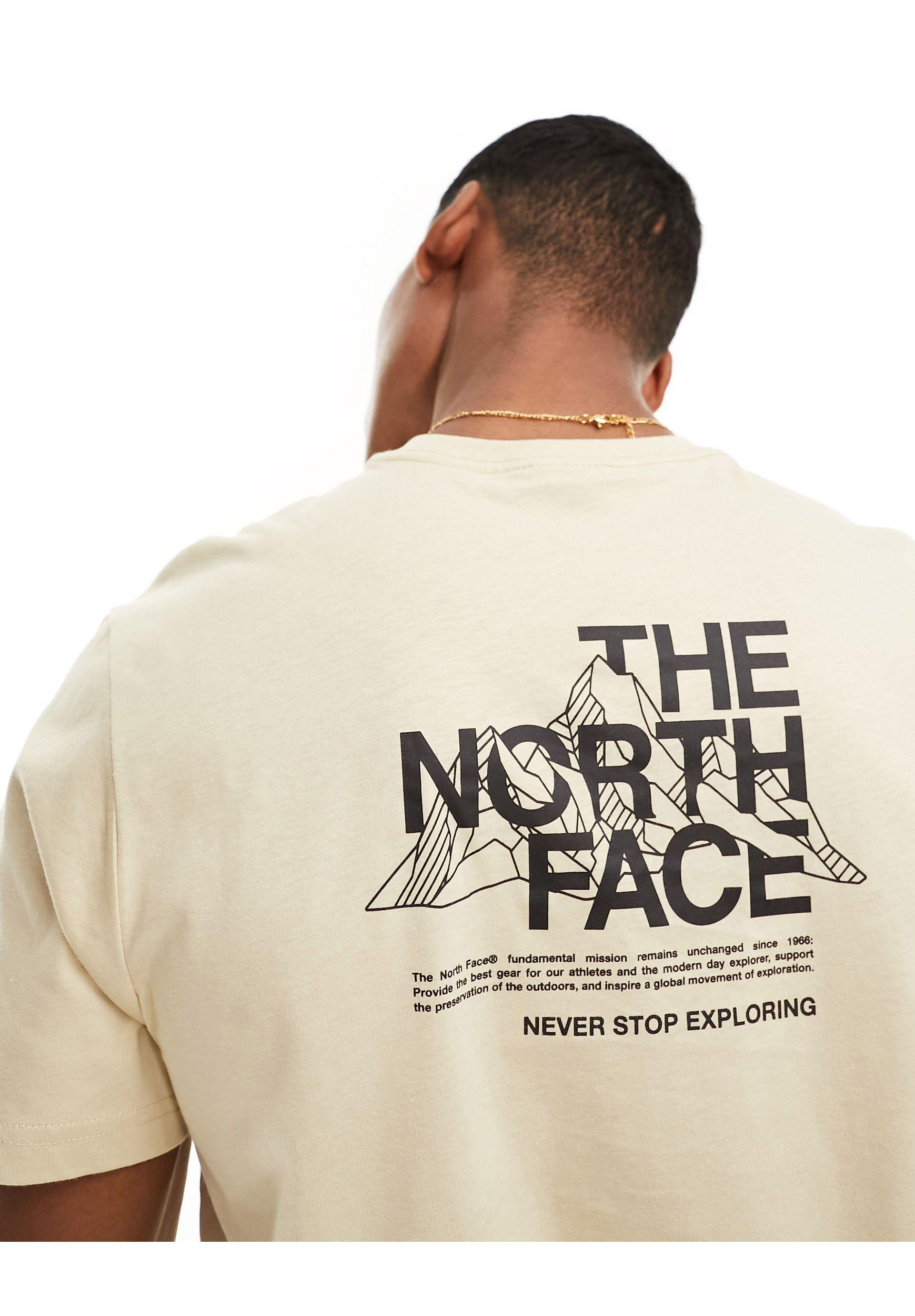 【THE NORTH FACE】 Stone Block logo backprint t-shirt The North Face Stone Block logo backprint oversized t-shirt