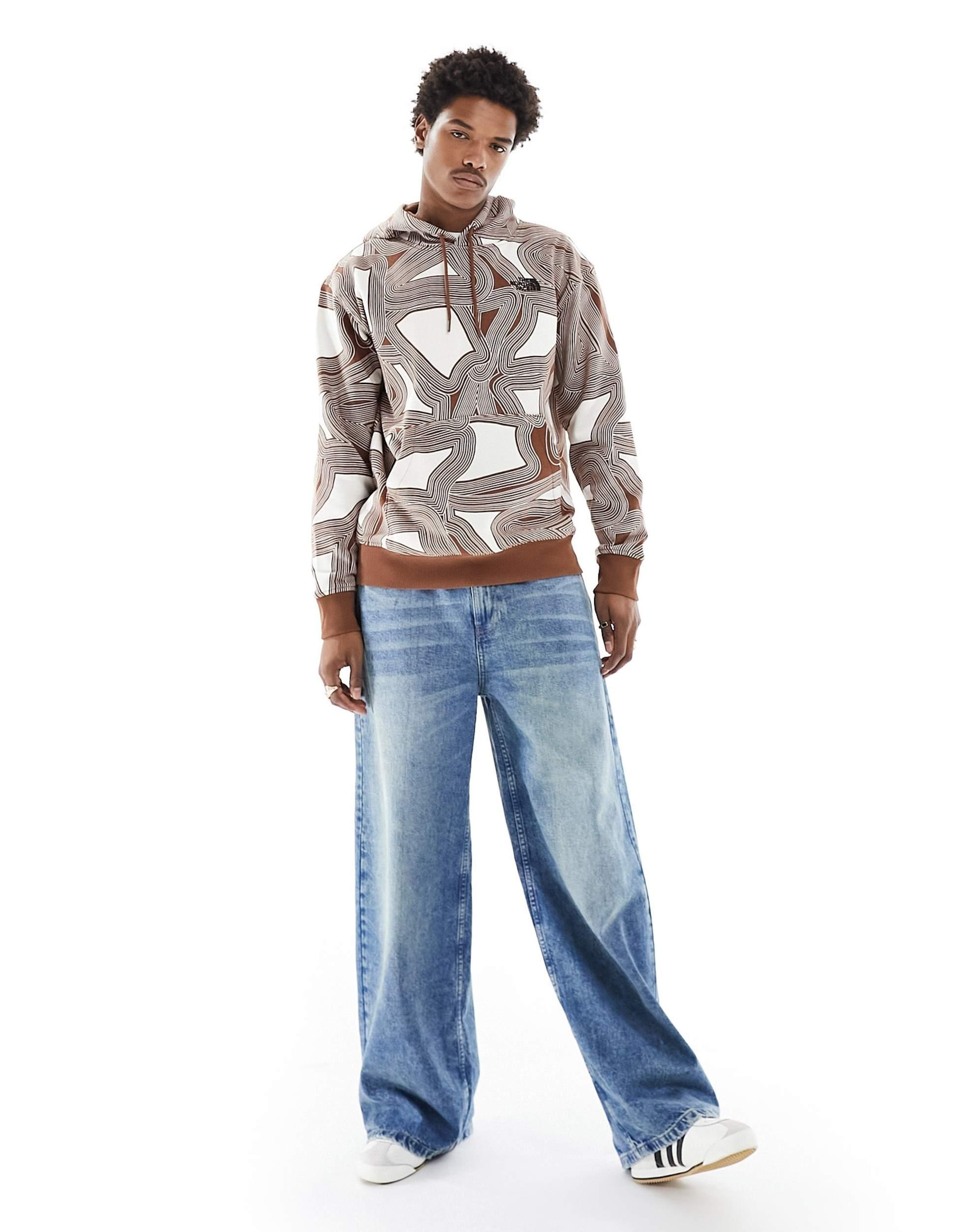 The North Face Essential Oversized Fleece Hoodie in Blue for Men Lyst Australia