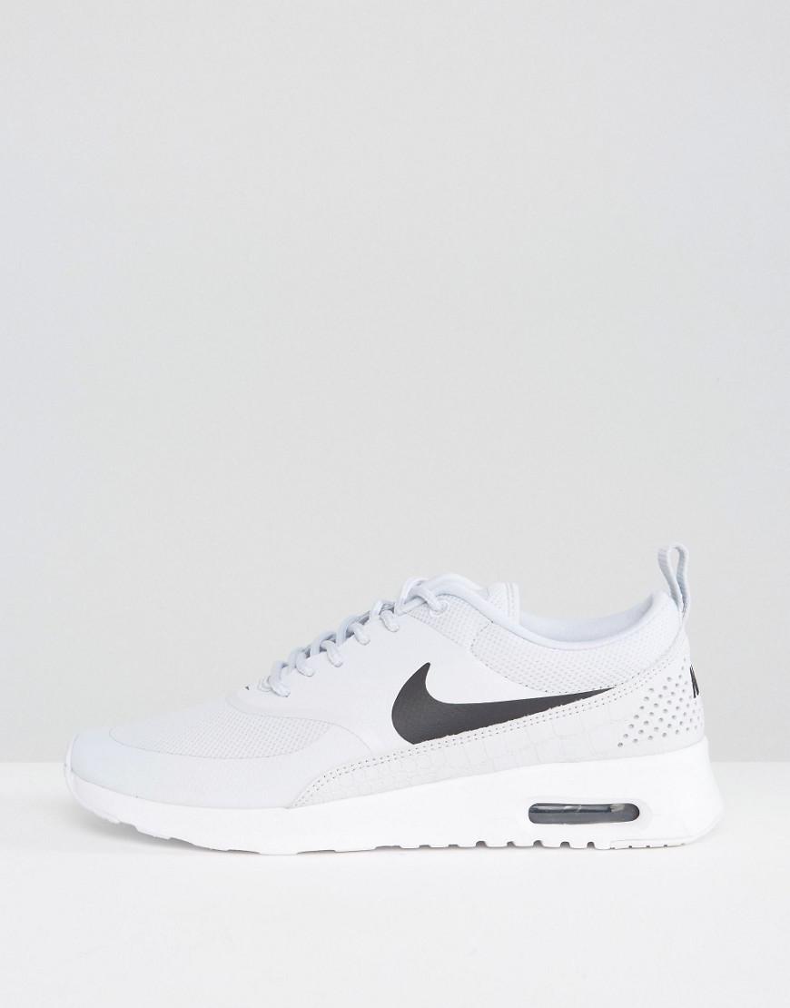 nike air max thea trainers in pale grey