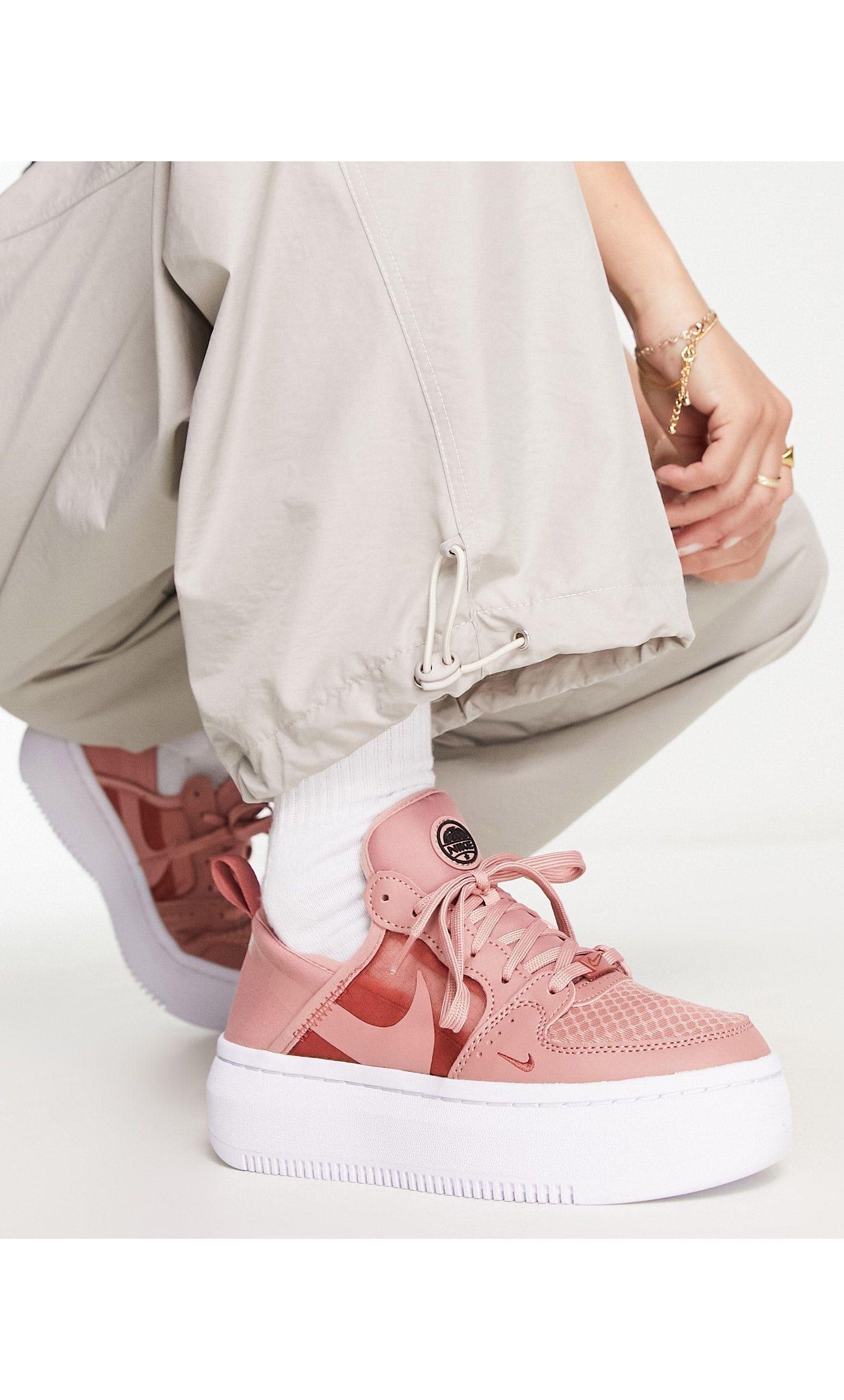 Nike Court Vision Alta Platform Sneakers in Pink | Lyst