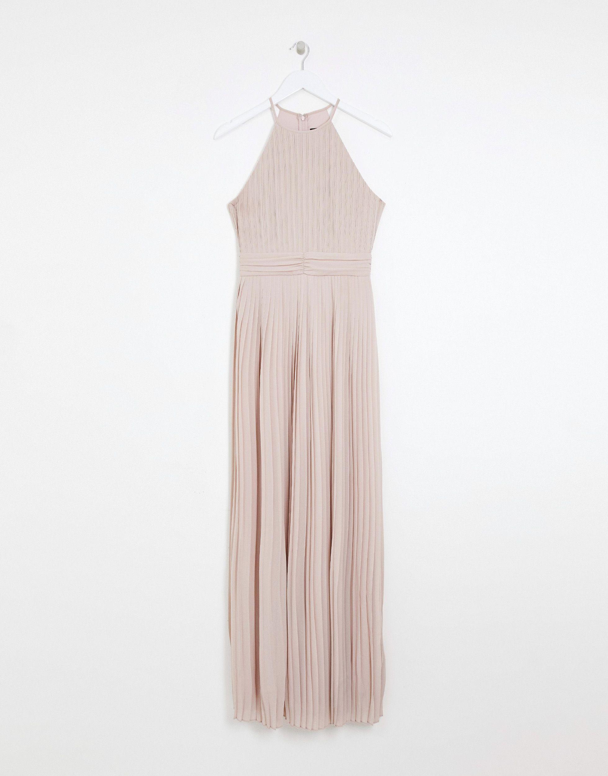 tfnc bridesmaid exclusive pleated maxi dress