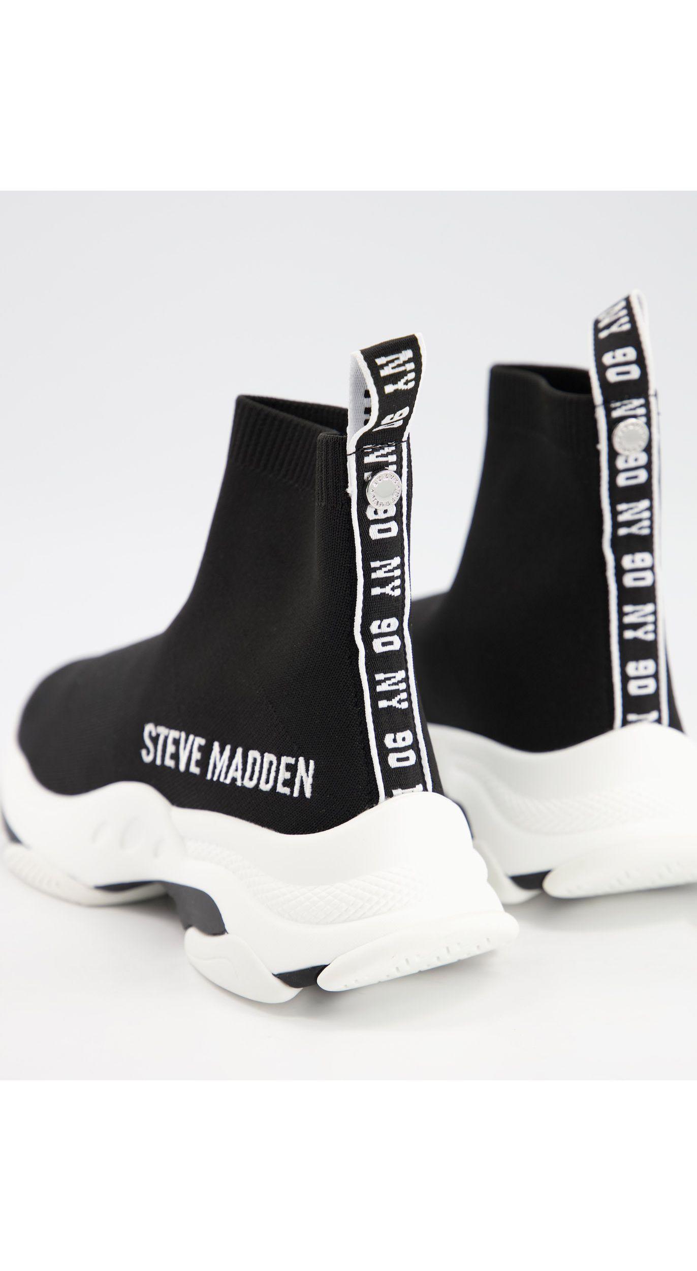 Steve Madden Rubber Master Sock Trainers in Black | Lyst Australia