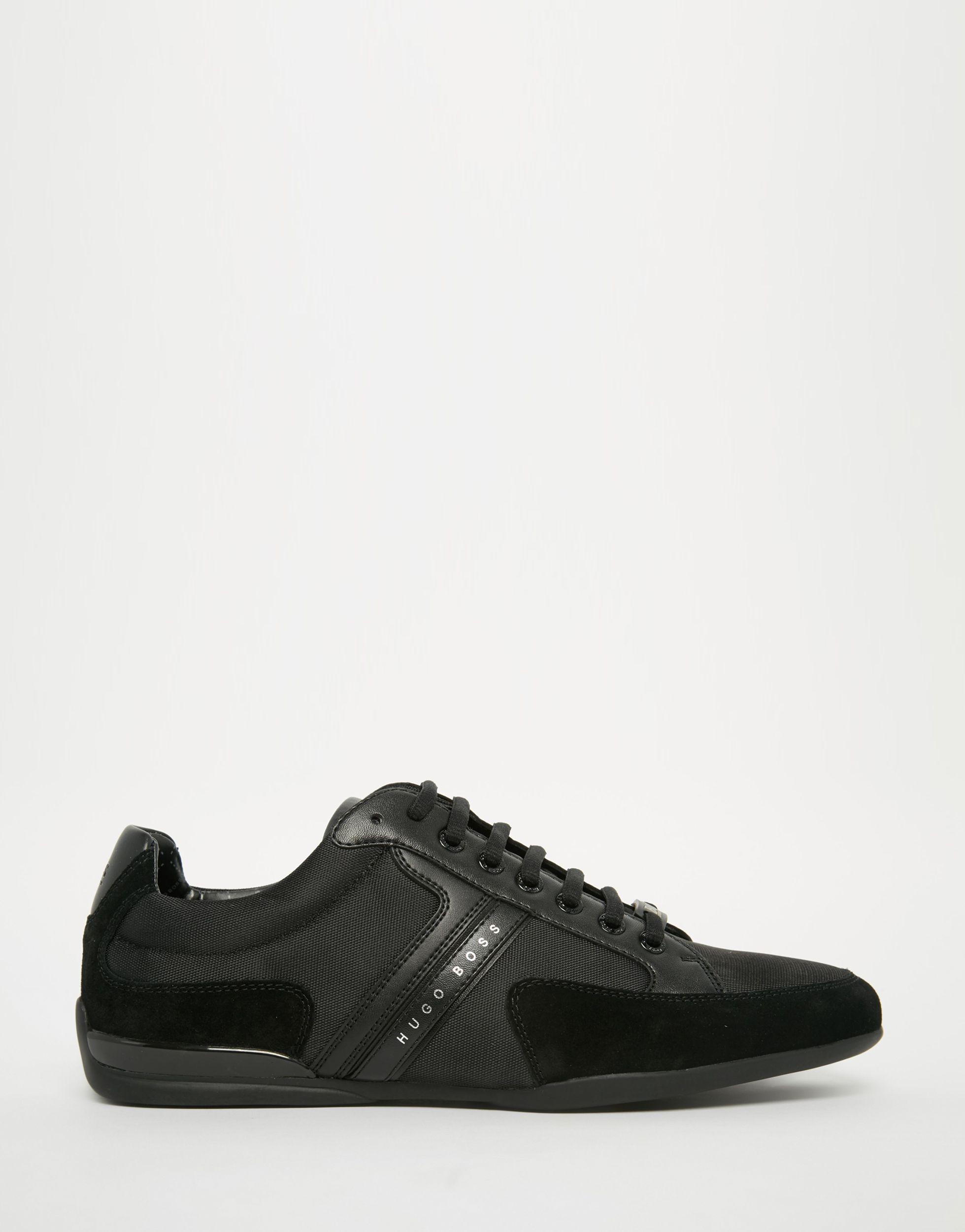BOSS Green By Hugo Spacit Trainers in Black for Men | UK