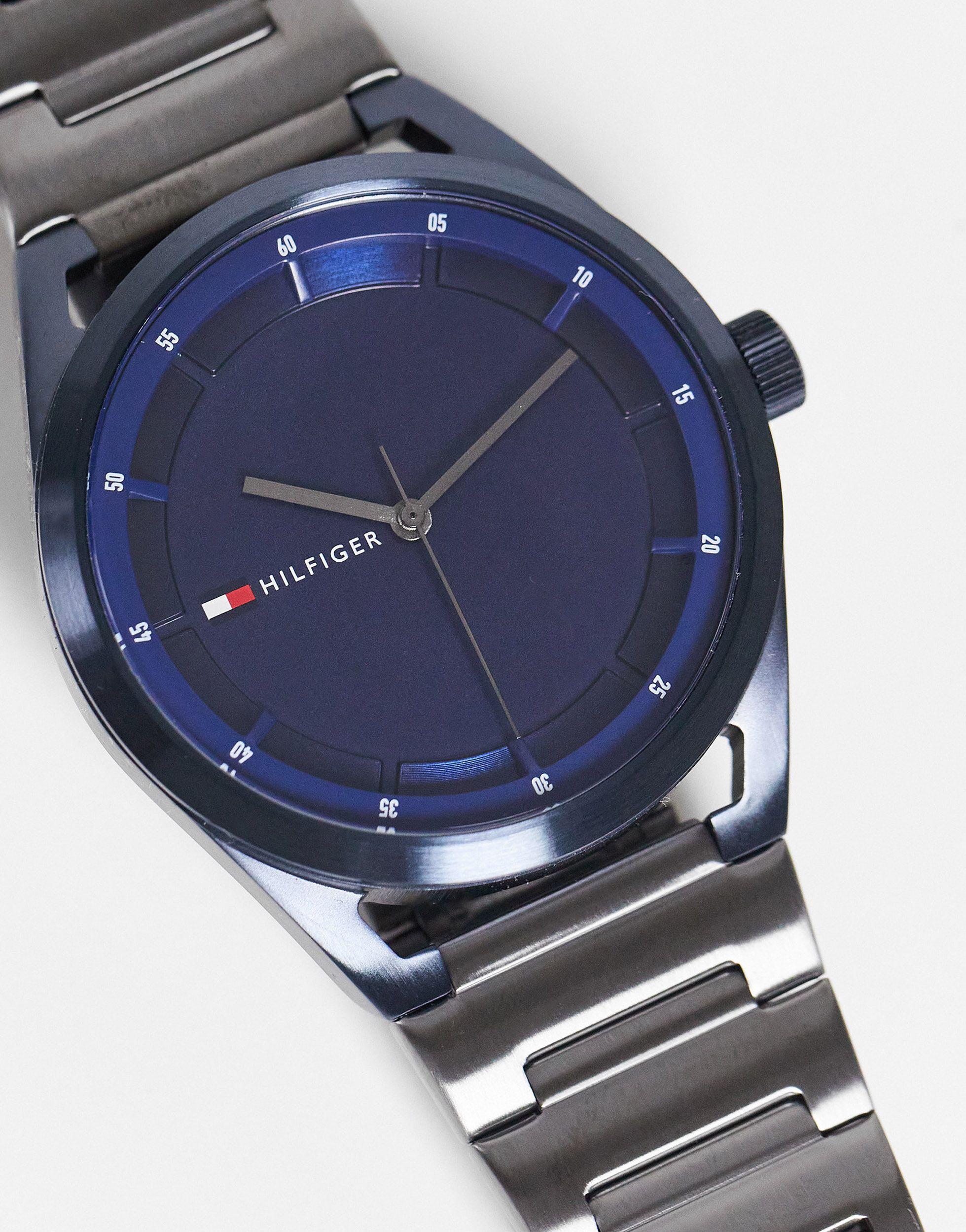 Tommy Hilfiger Collin Logo Watch in Blue for Men | Lyst