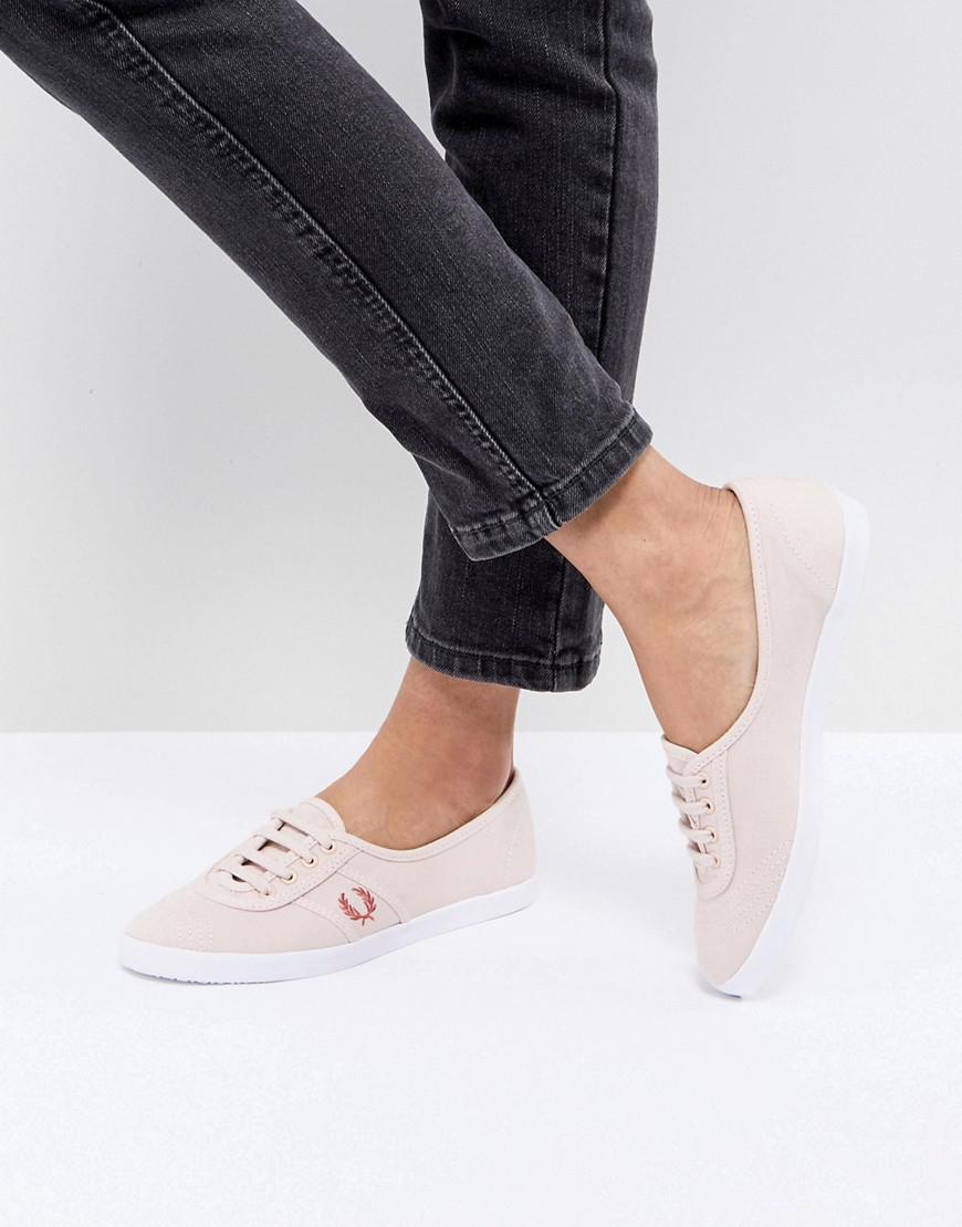 Fred Perry Canvas Aubrey Colour Plimsolls in Pink | Lyst Australia