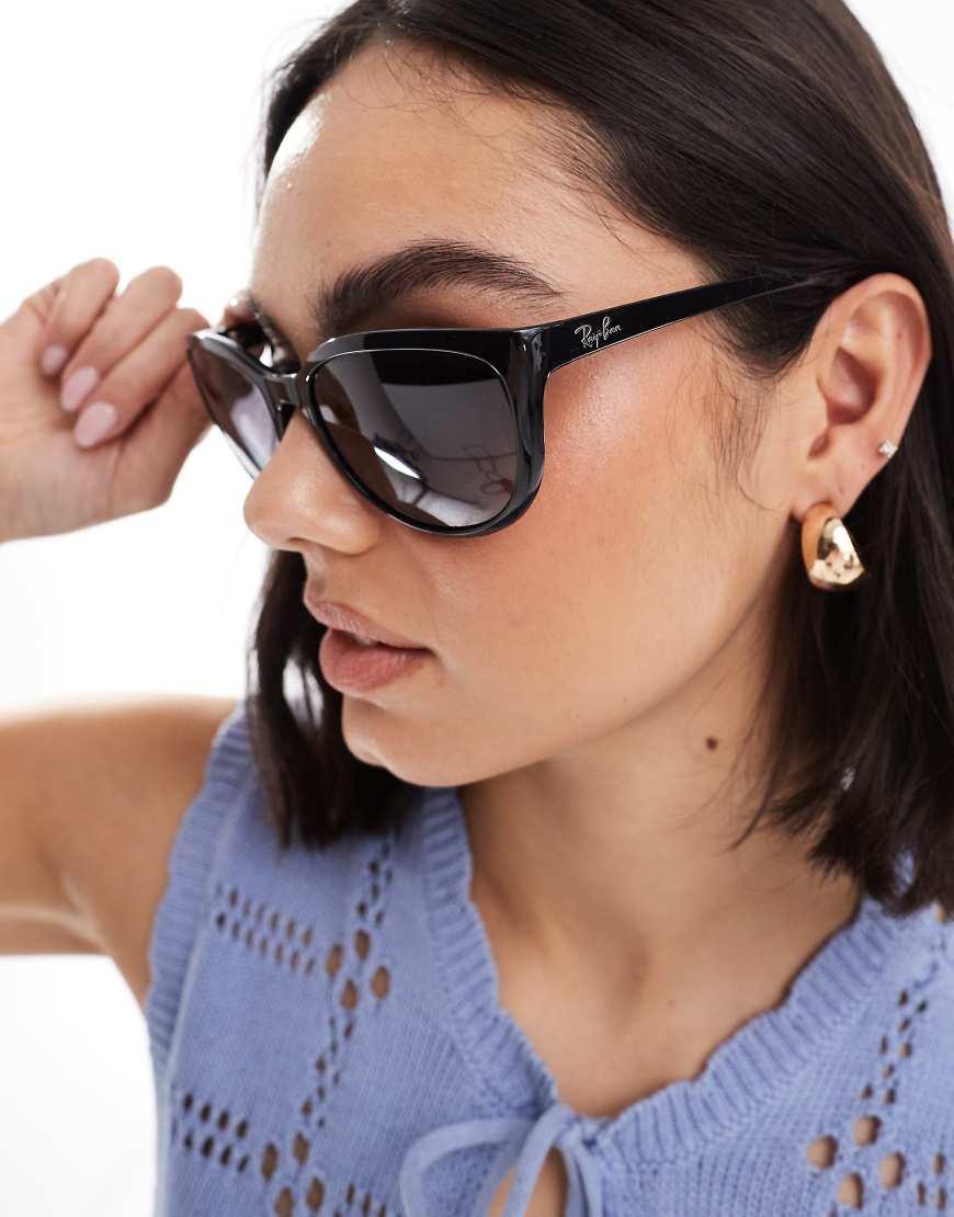 Ray-Ban Large Round Sunglasses in Blue Lyst UK