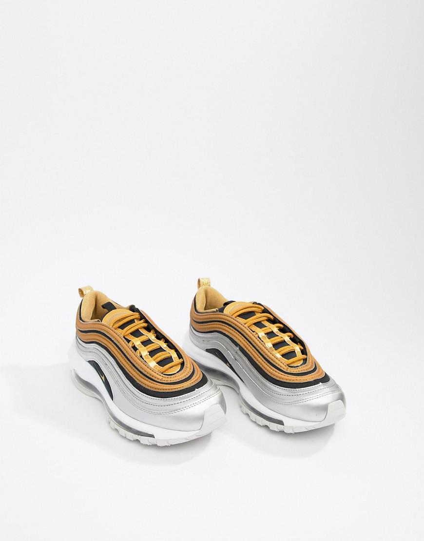 gold metallic air max 97 trainers 