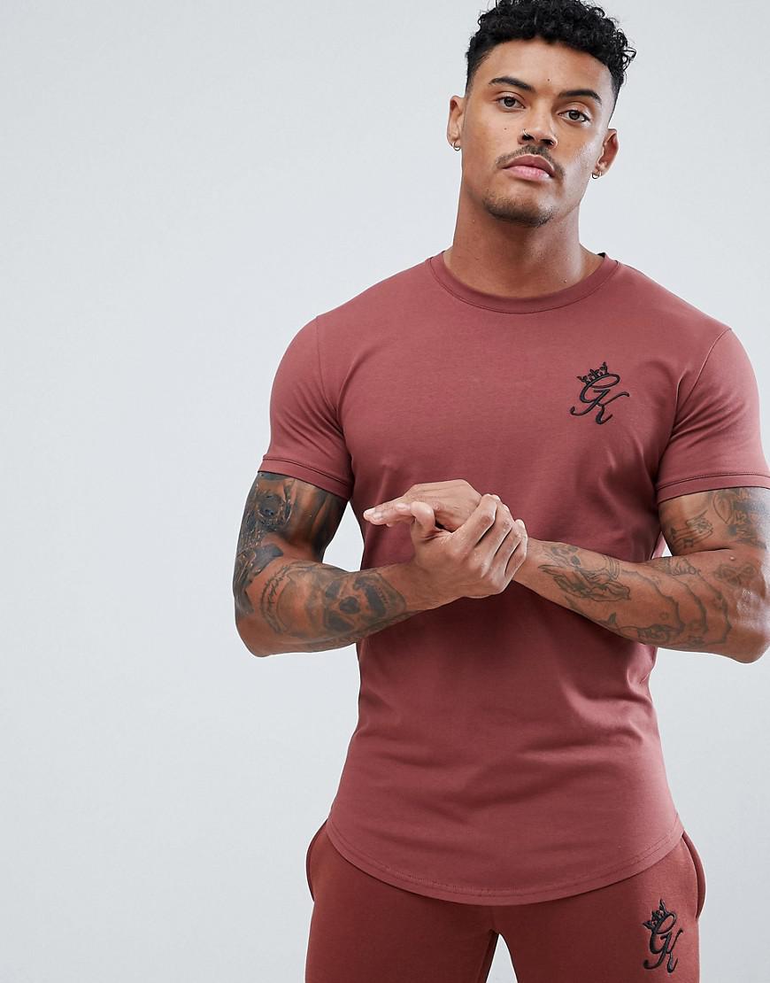 bolt dam prosperity Gym King Logo Muscle Fit T-shirt In Rust in Red for Men | Lyst