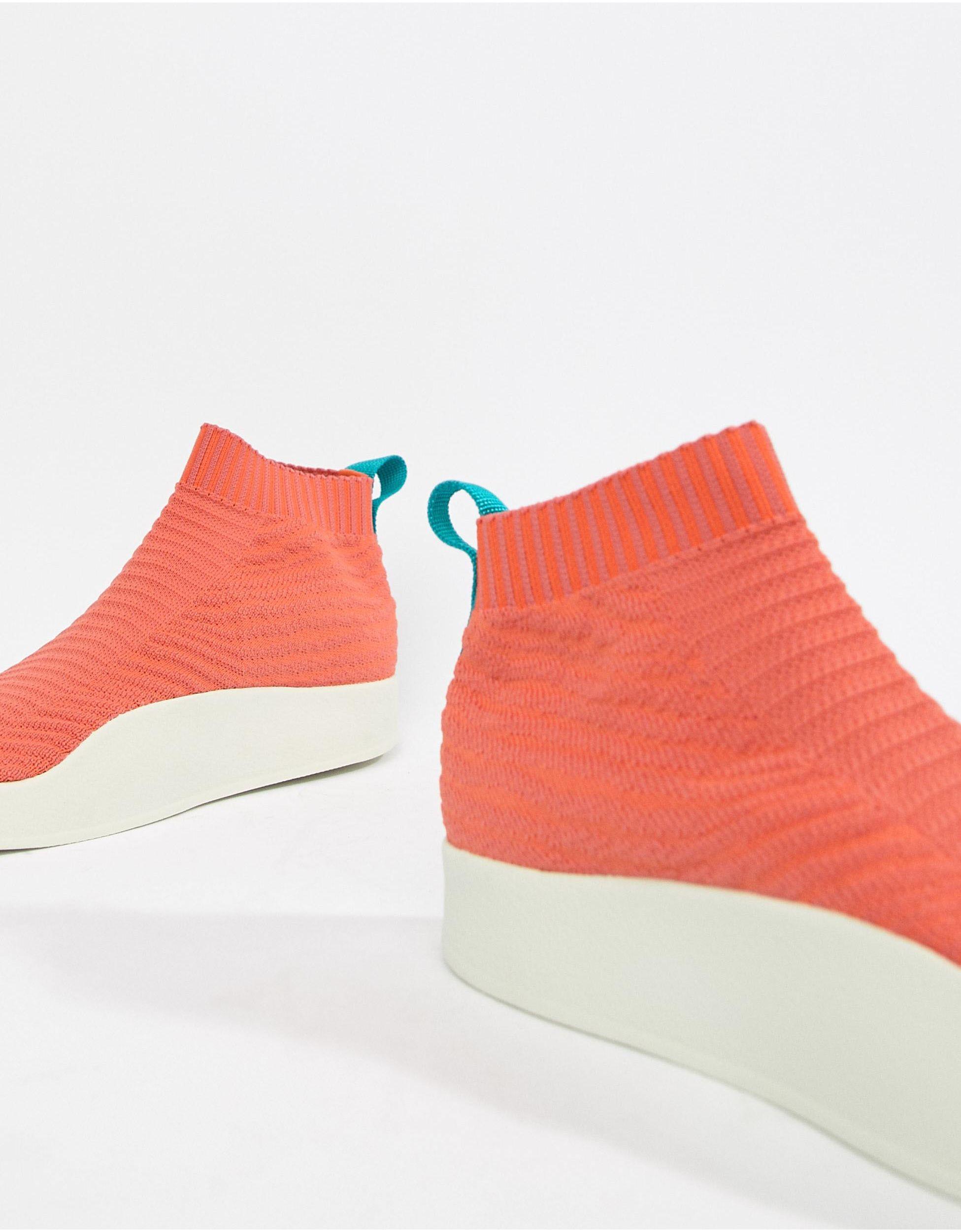 adidas Originals Adilette Primeknit Sock Summer Trainers in Orange for Men  | Lyst