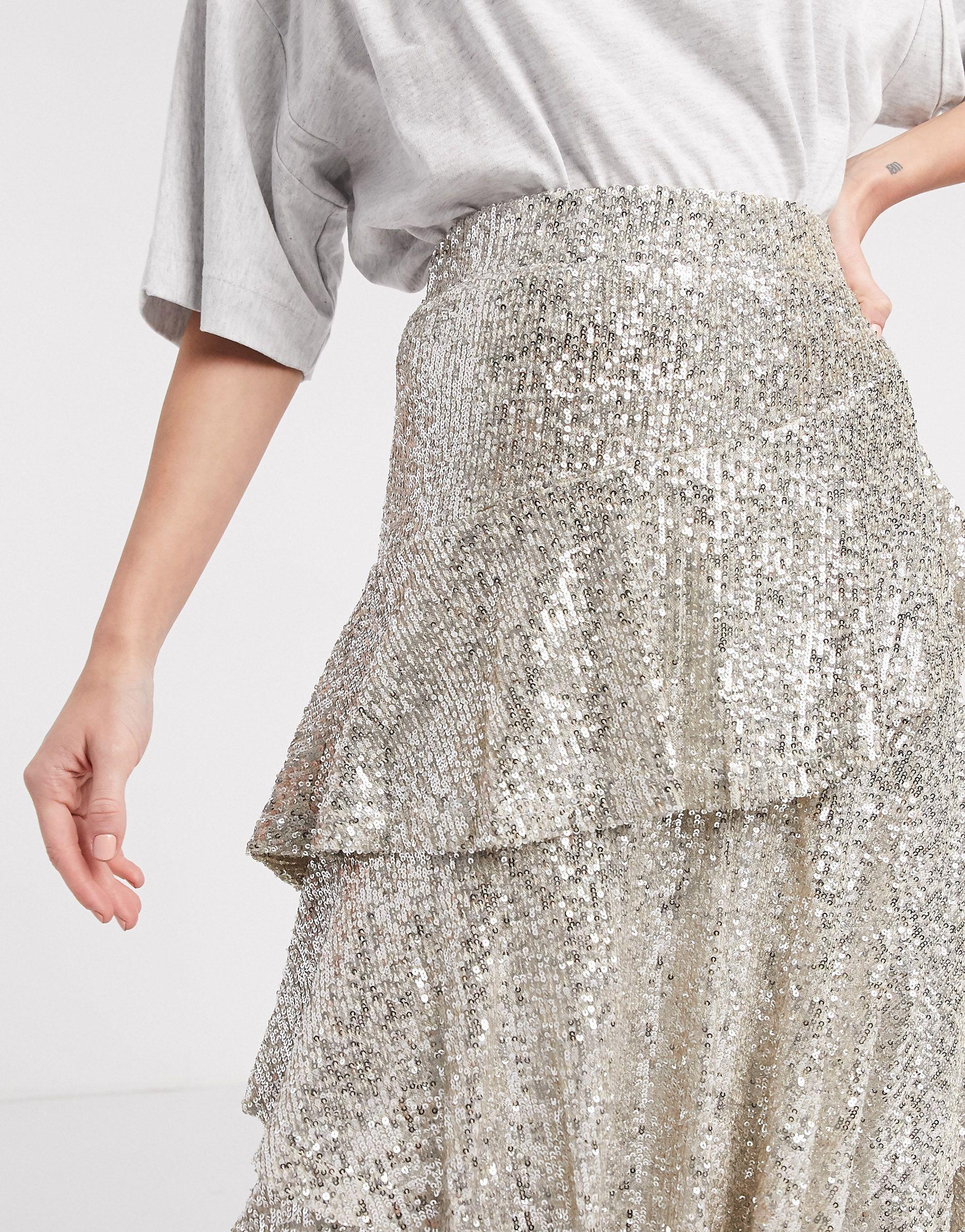 Sequin skirt clearance topshop