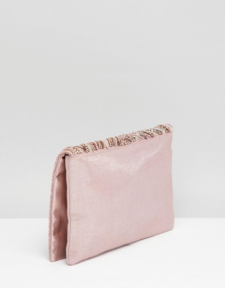 accessorize beaded clutch