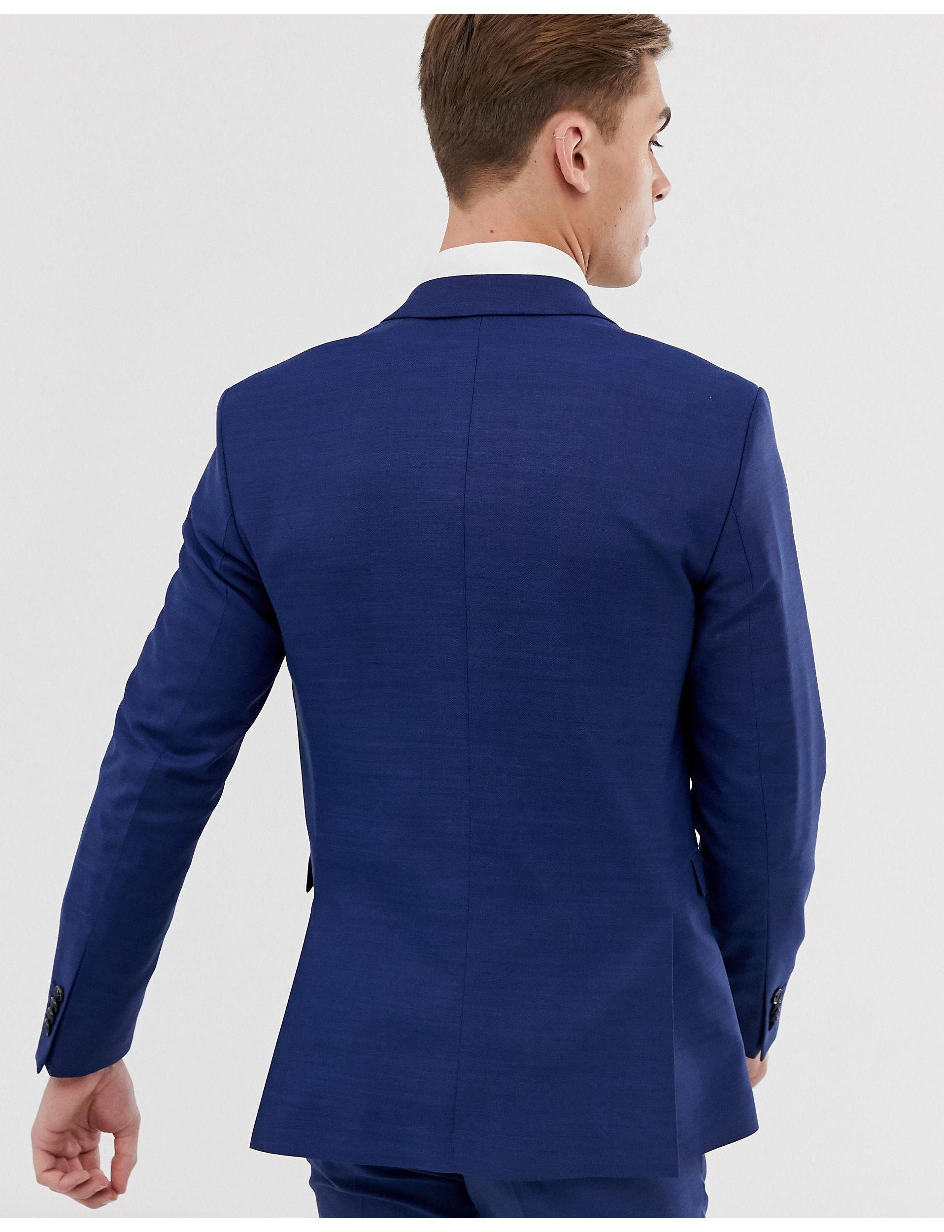 Jack & Jones Denim Premium Slim Fit Stretch Suit Jacket in Blue for Men |  Lyst