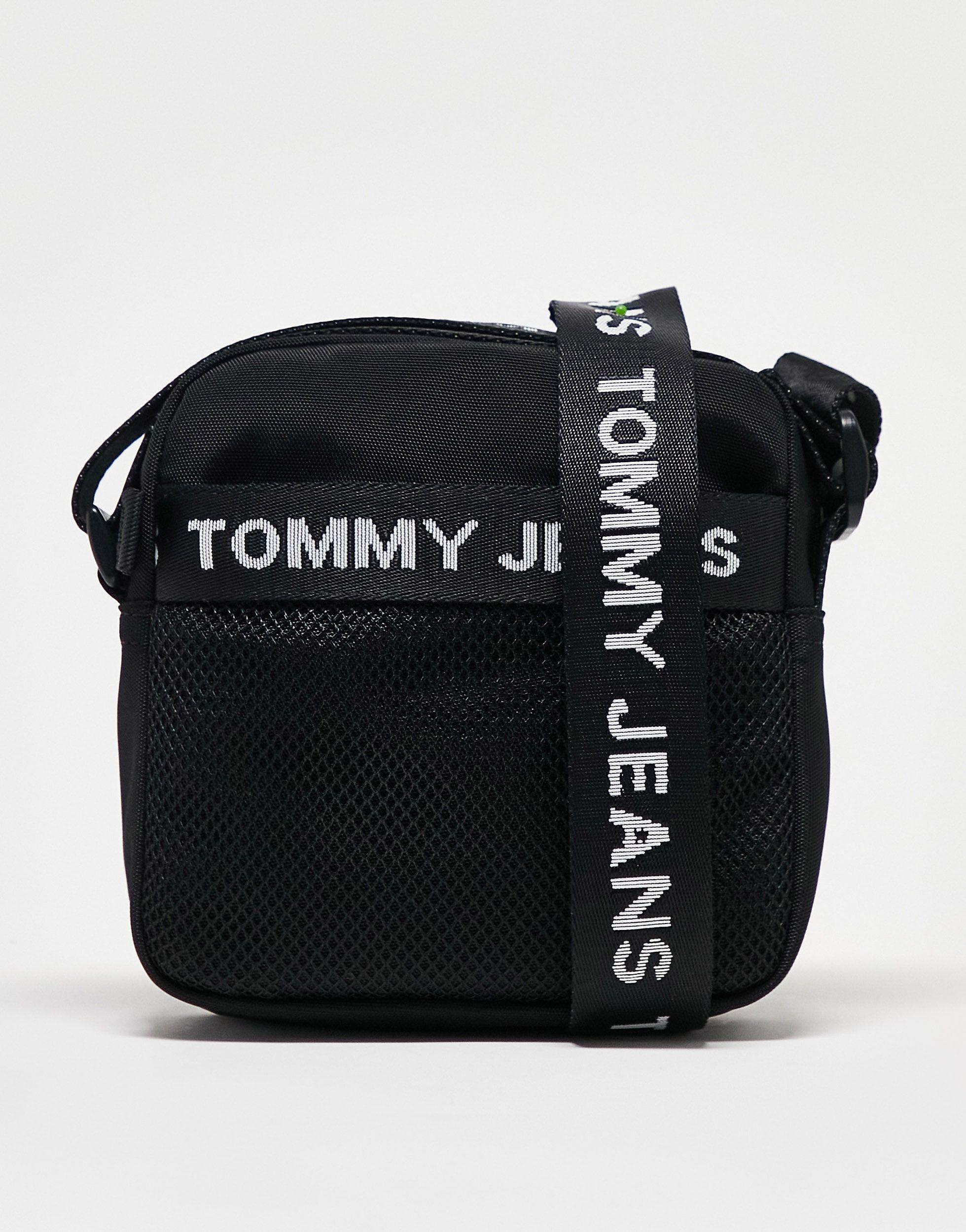 Tommy Hilfiger Essential Cross Body Reporter Bag in Black for Men ...