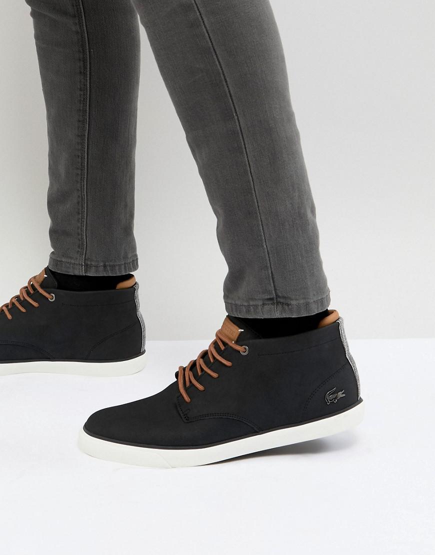 Lacoste Esparre Chukka Boots In Black for Men - Lyst