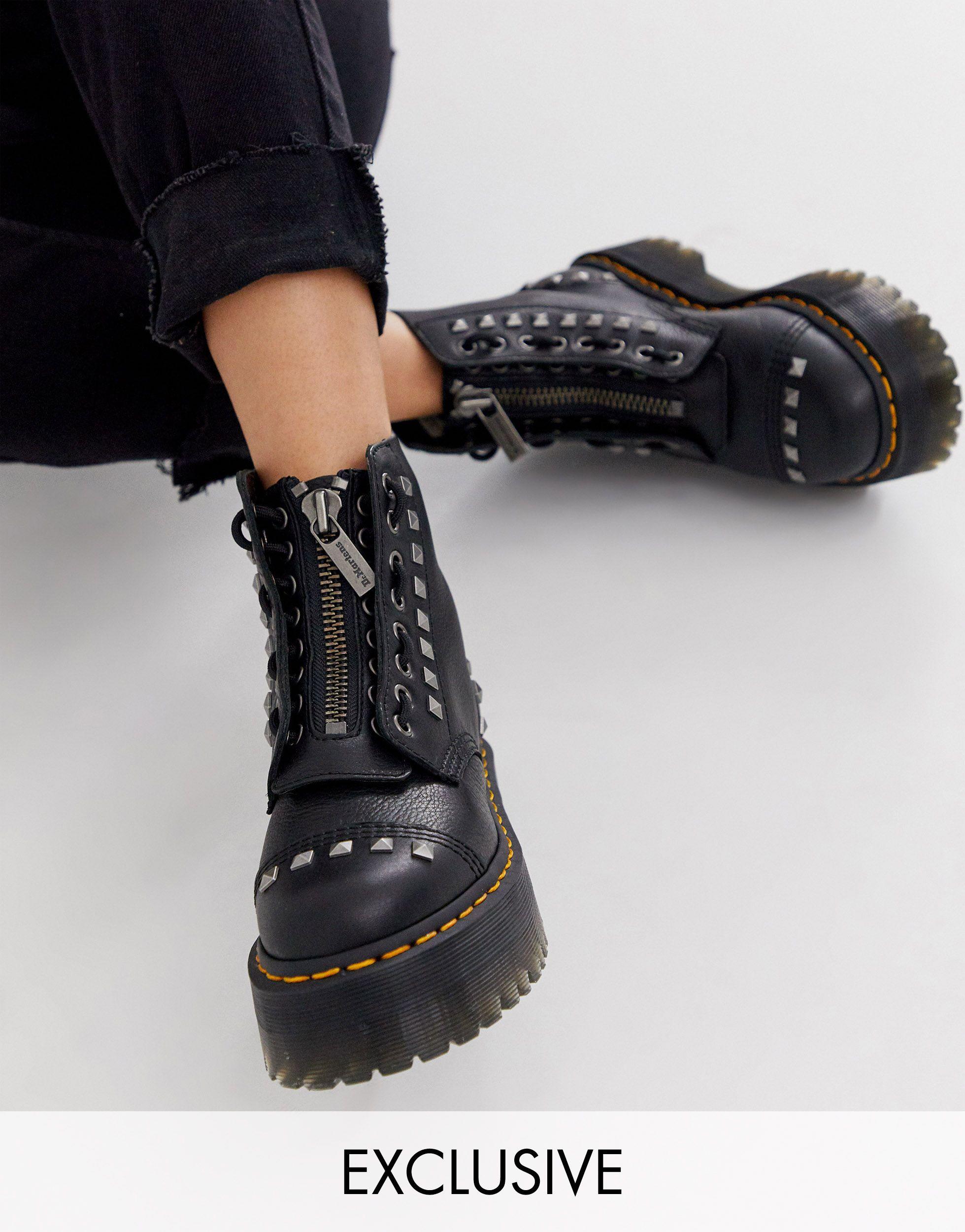 dr martens negras plataforma tachuelas Big sale - OFF 66%