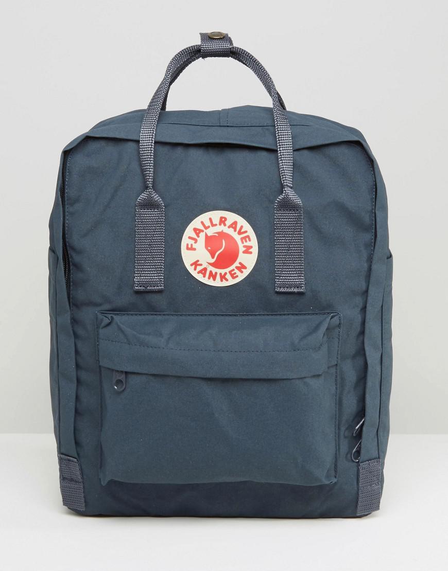 Fjallraven Canvas Kanken 16l Backpack Navy in Blue for Men Lyst