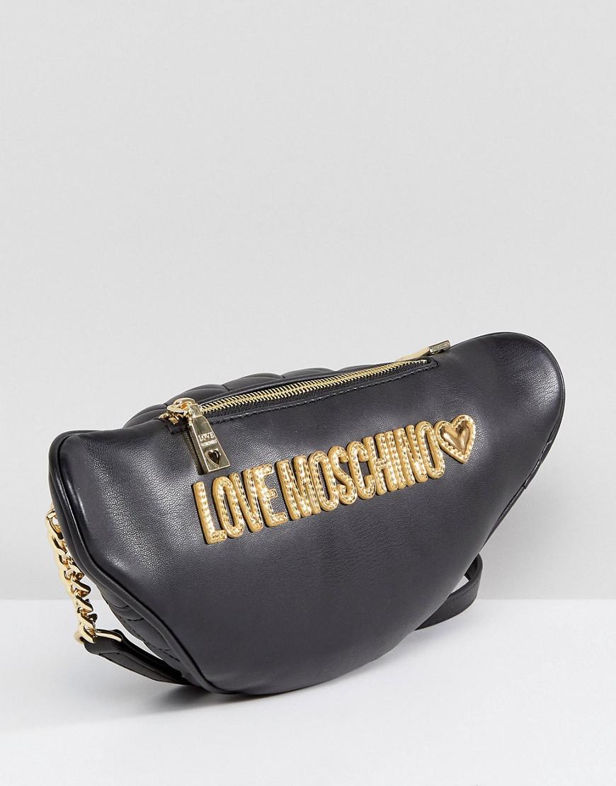 love moschino quilted bum bag