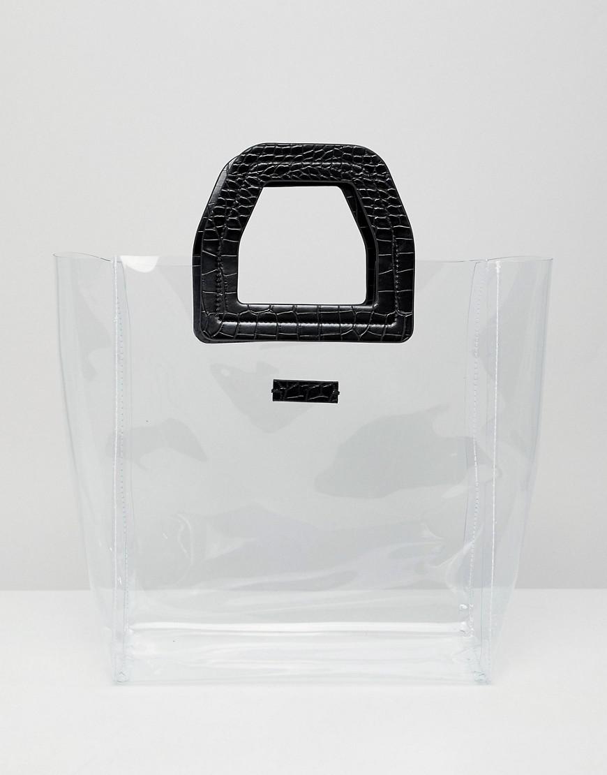 clear top handle bag
