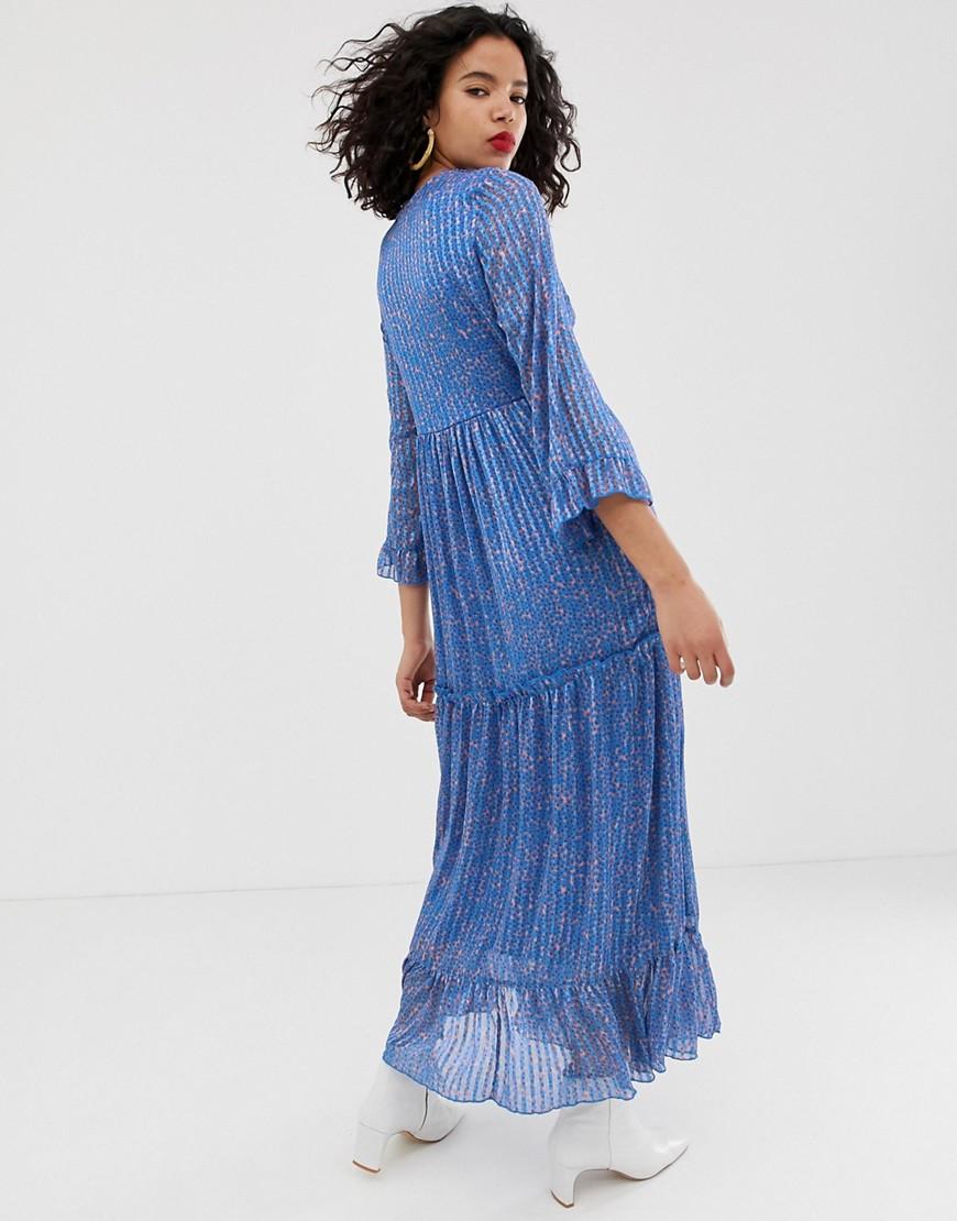 vero moda blue maxi dress