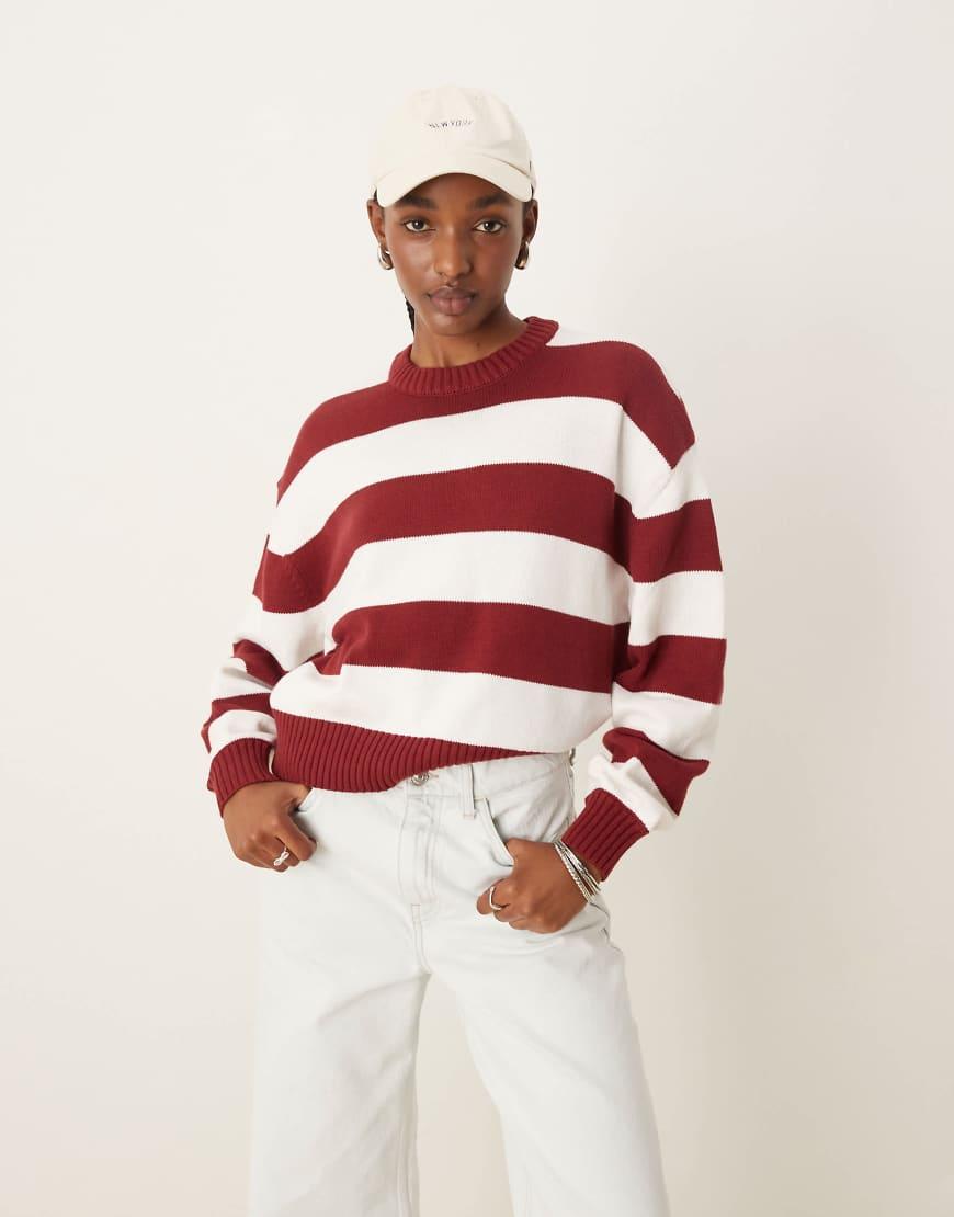 Pimkie Crew Neck Jumper in Red Lyst UK
