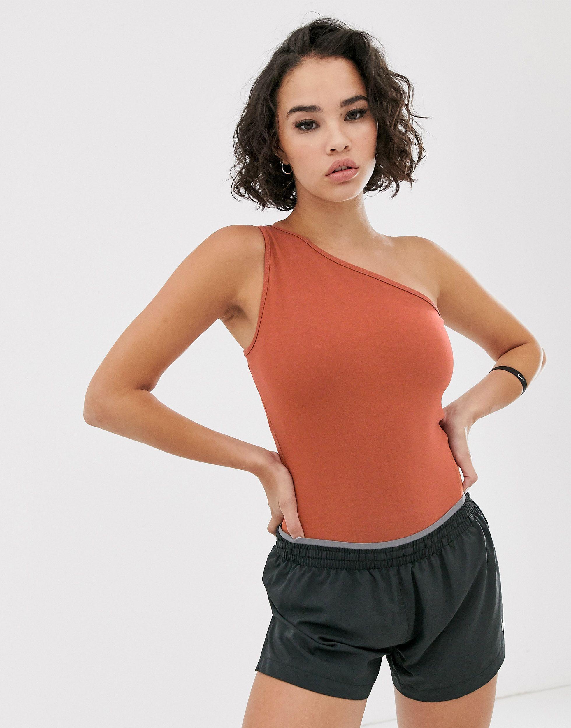nike one shoulder bodysuit