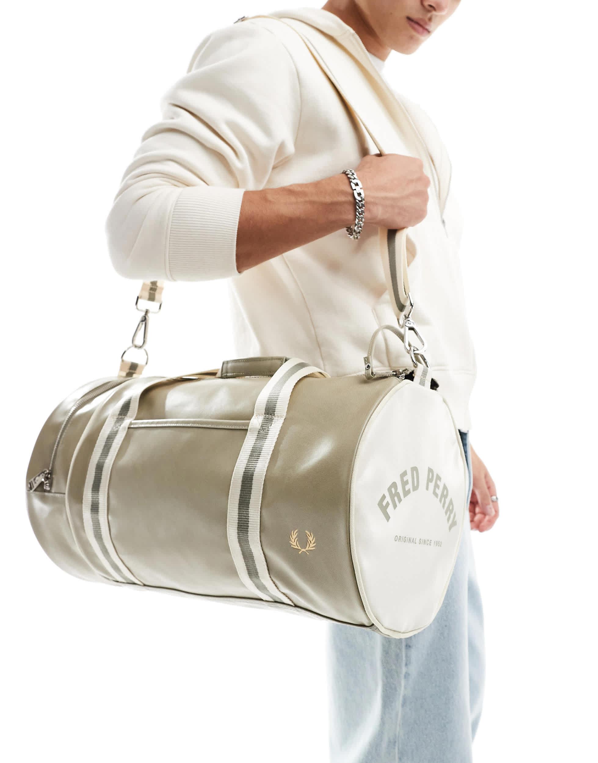 Fred Perry – klassische sporttasche in Weiß für Herren Lyst AT