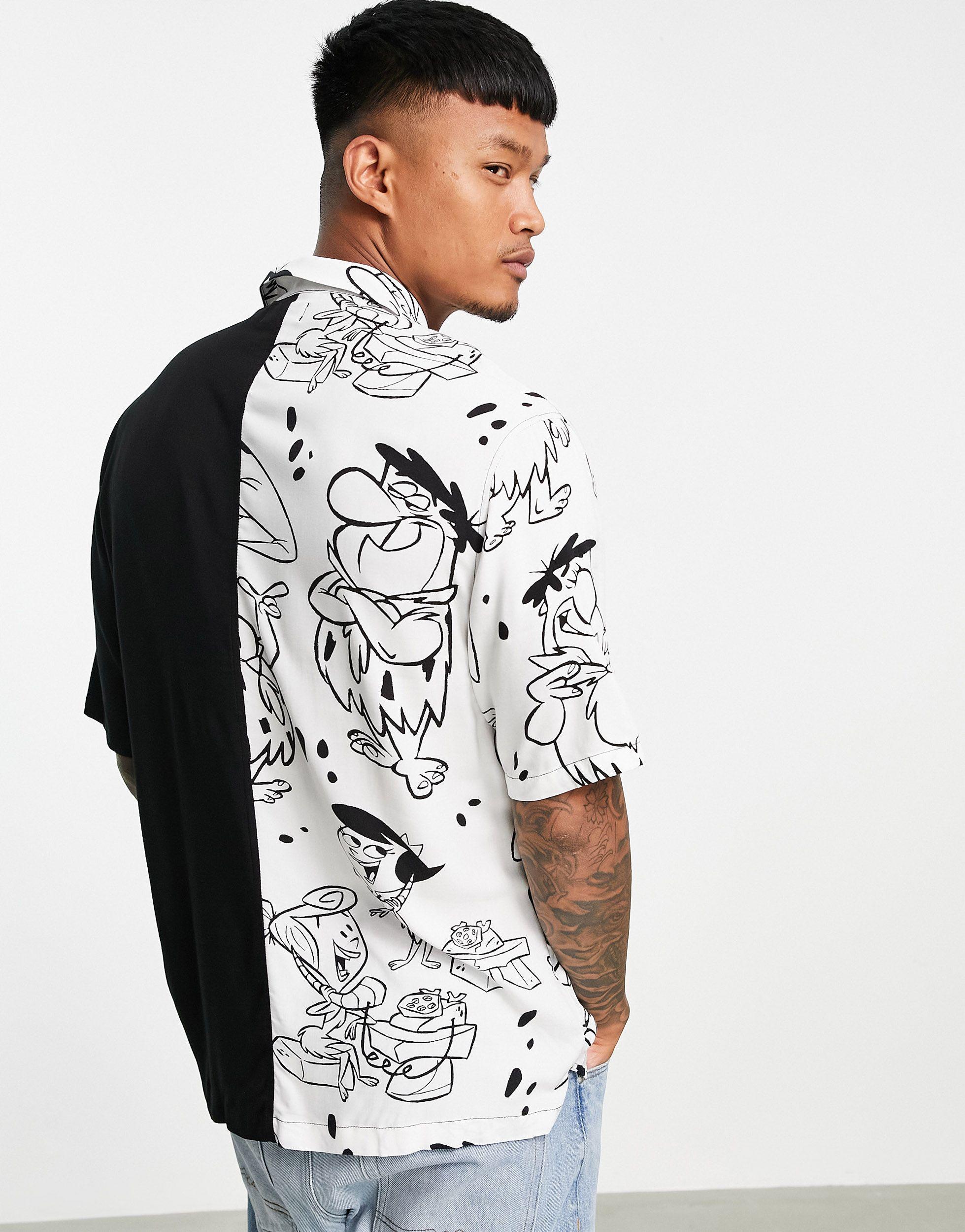 Bershka Splice Relaxed Fit Flintstones 