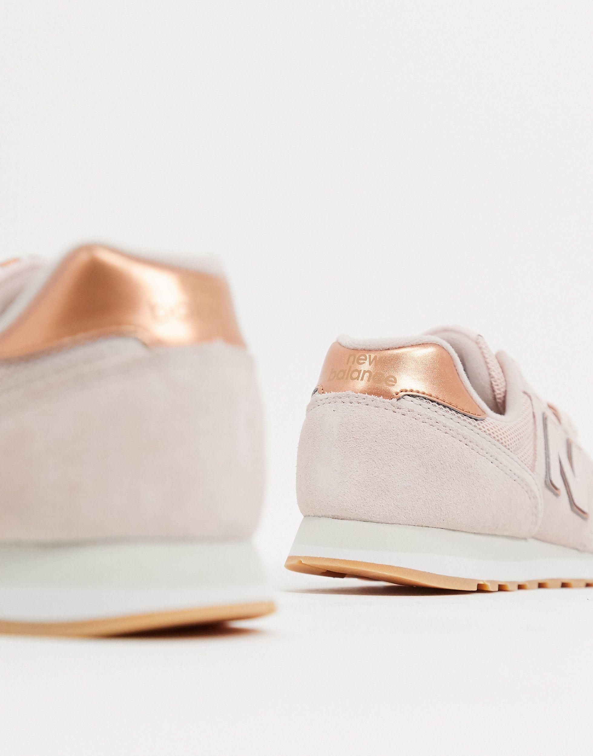 womens new balance rose gold