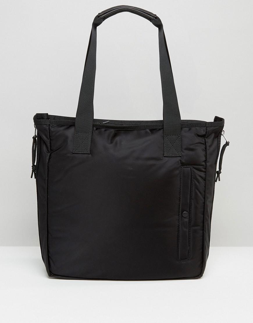 AllSaints Tierra Tote Bag in Black/White