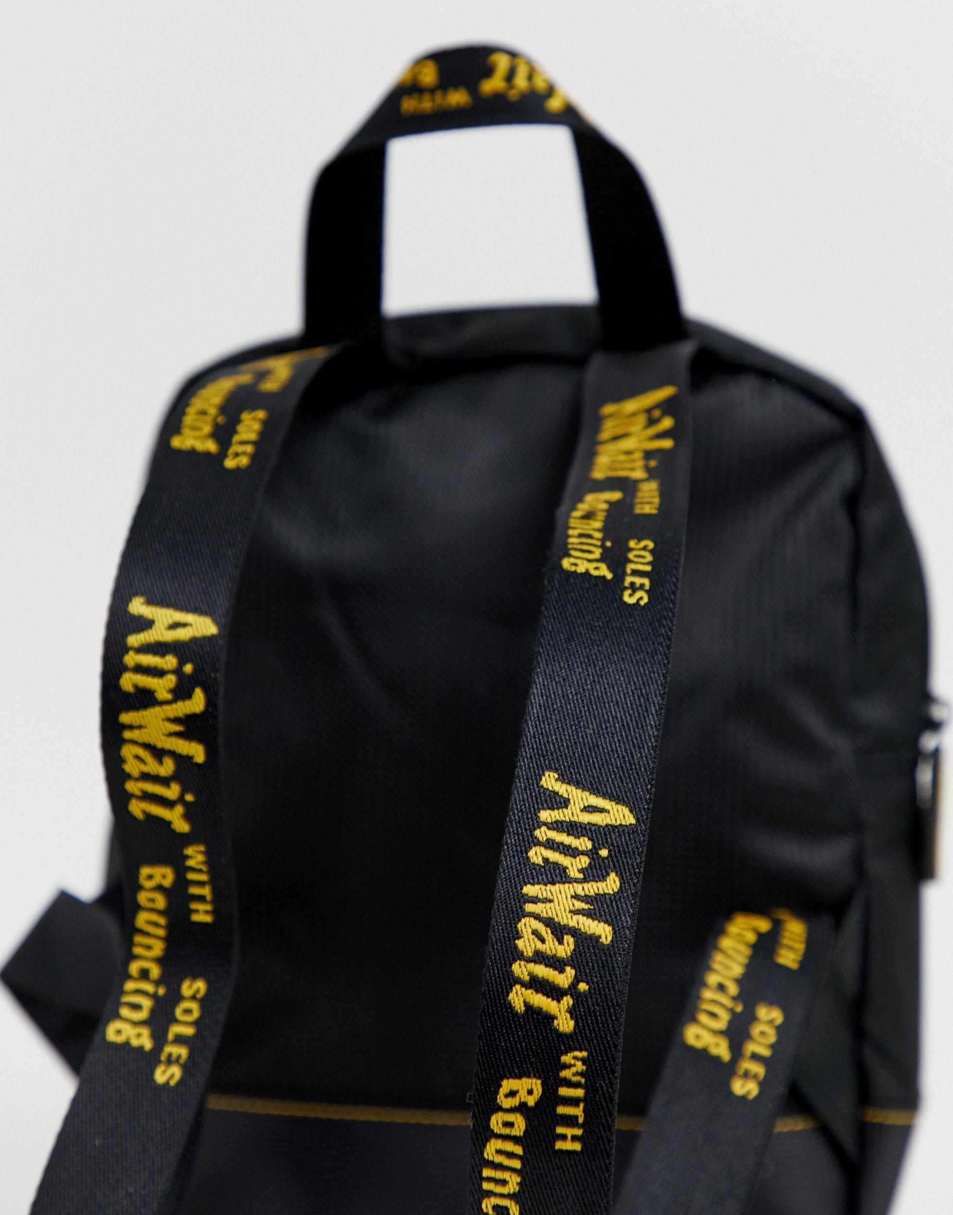 Dr. Martens Small Logo Taping Backpack in Black | Lyst