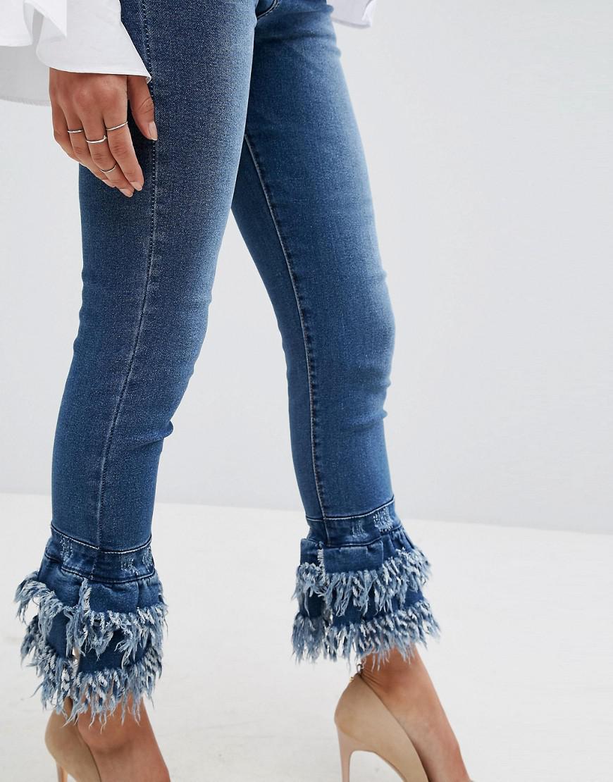 frayed edge jeans