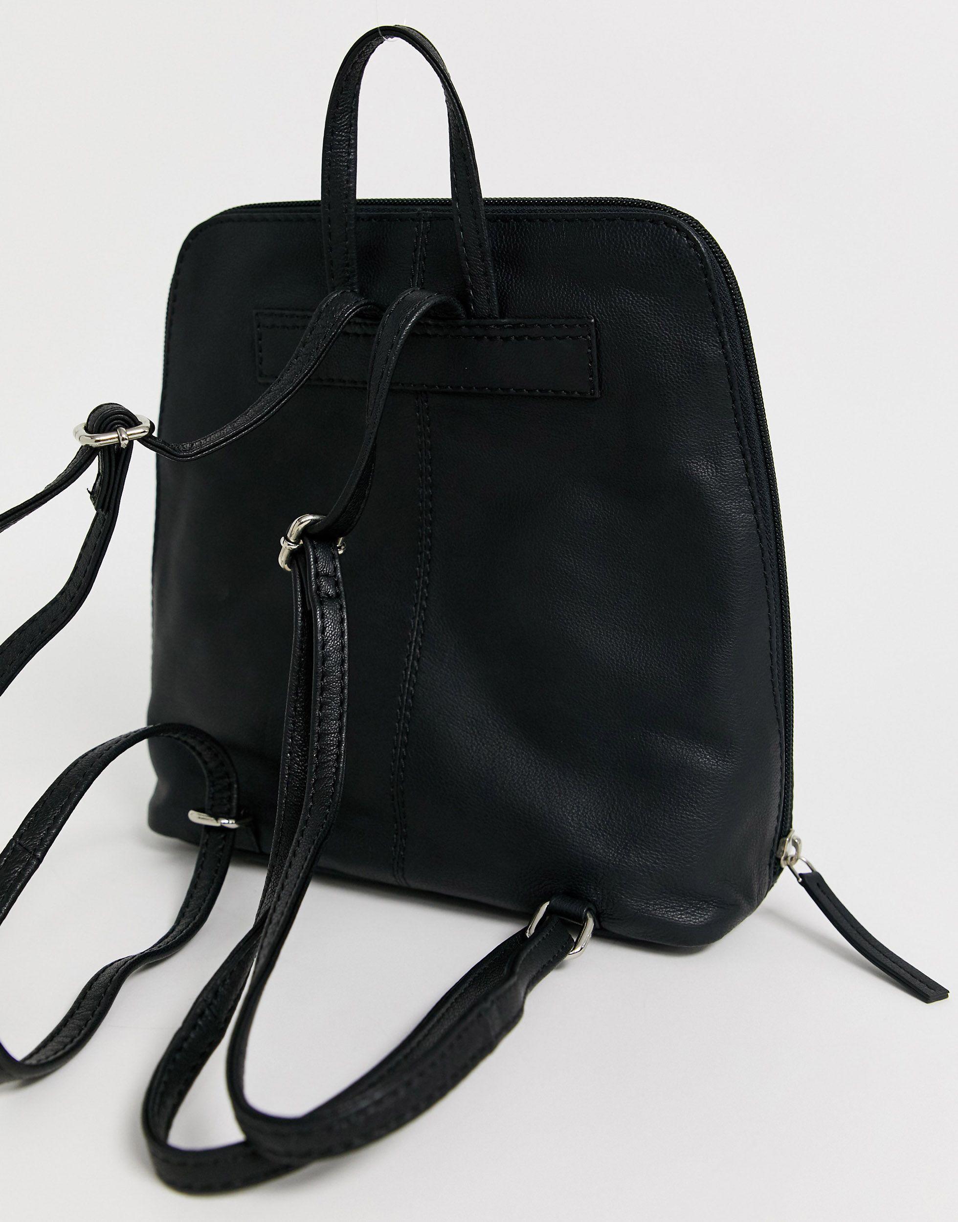 Jabeth Wilson Begrijpen Polijsten ASOS Clean Leather Backpack in Black | Lyst