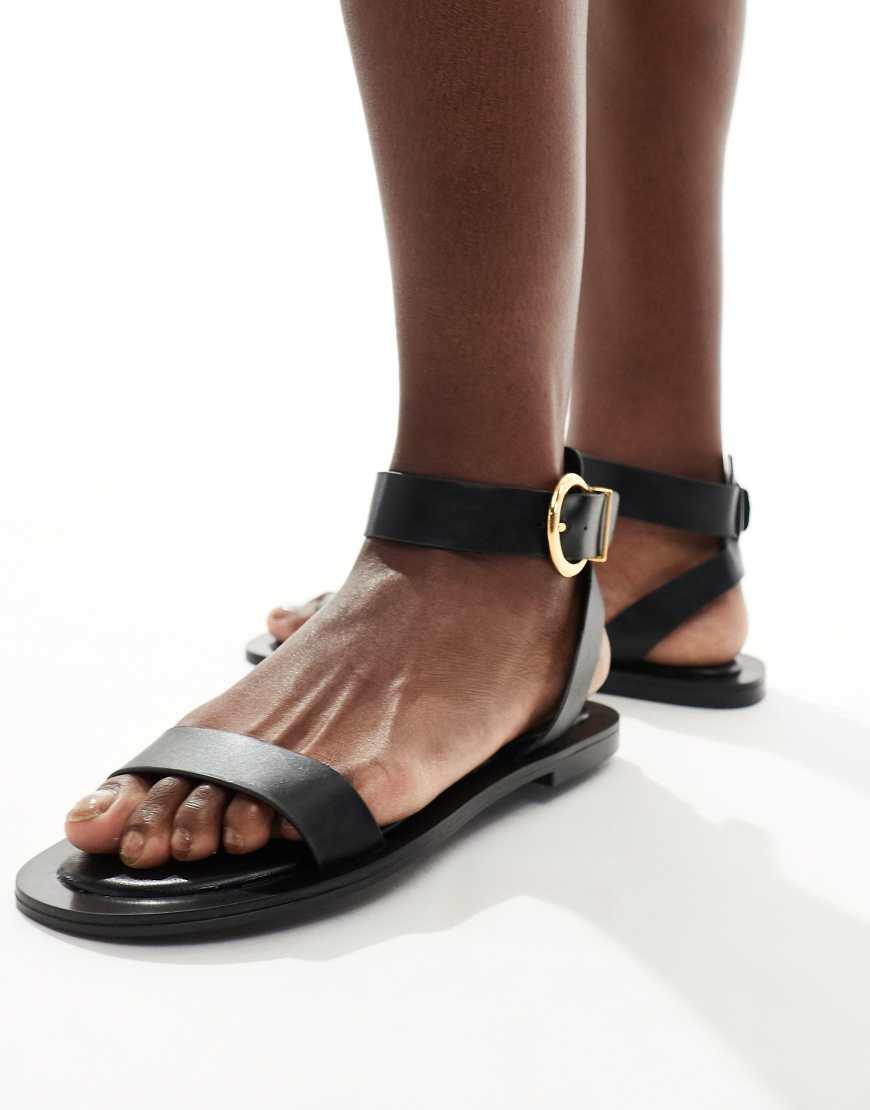 Asos Planas Sandalias De Asos Asos Sandalias Planas Negras