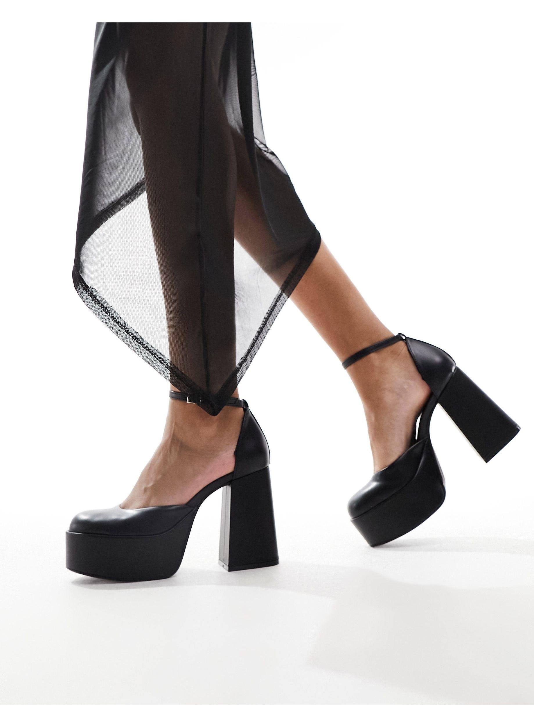 Sandale talon uzun bershka