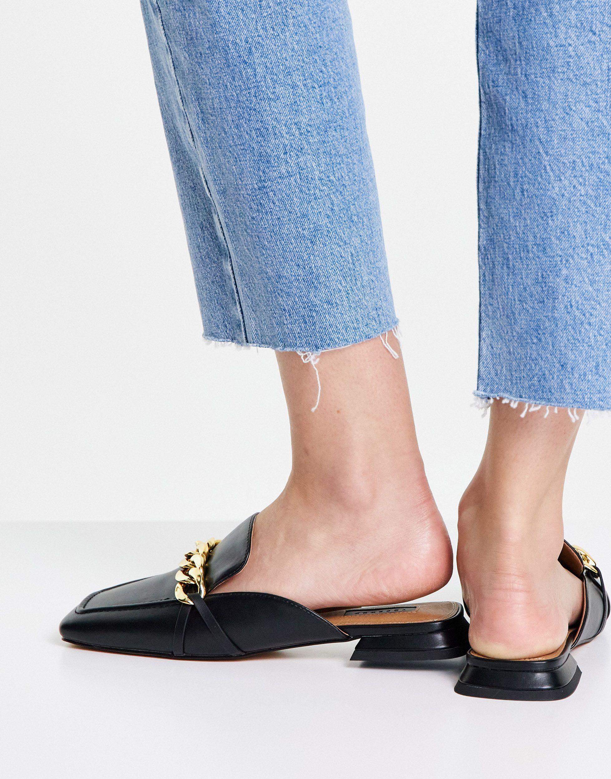 Mocasines s estilo mules con bridón TOPSHOP de color Negro | Lyst
