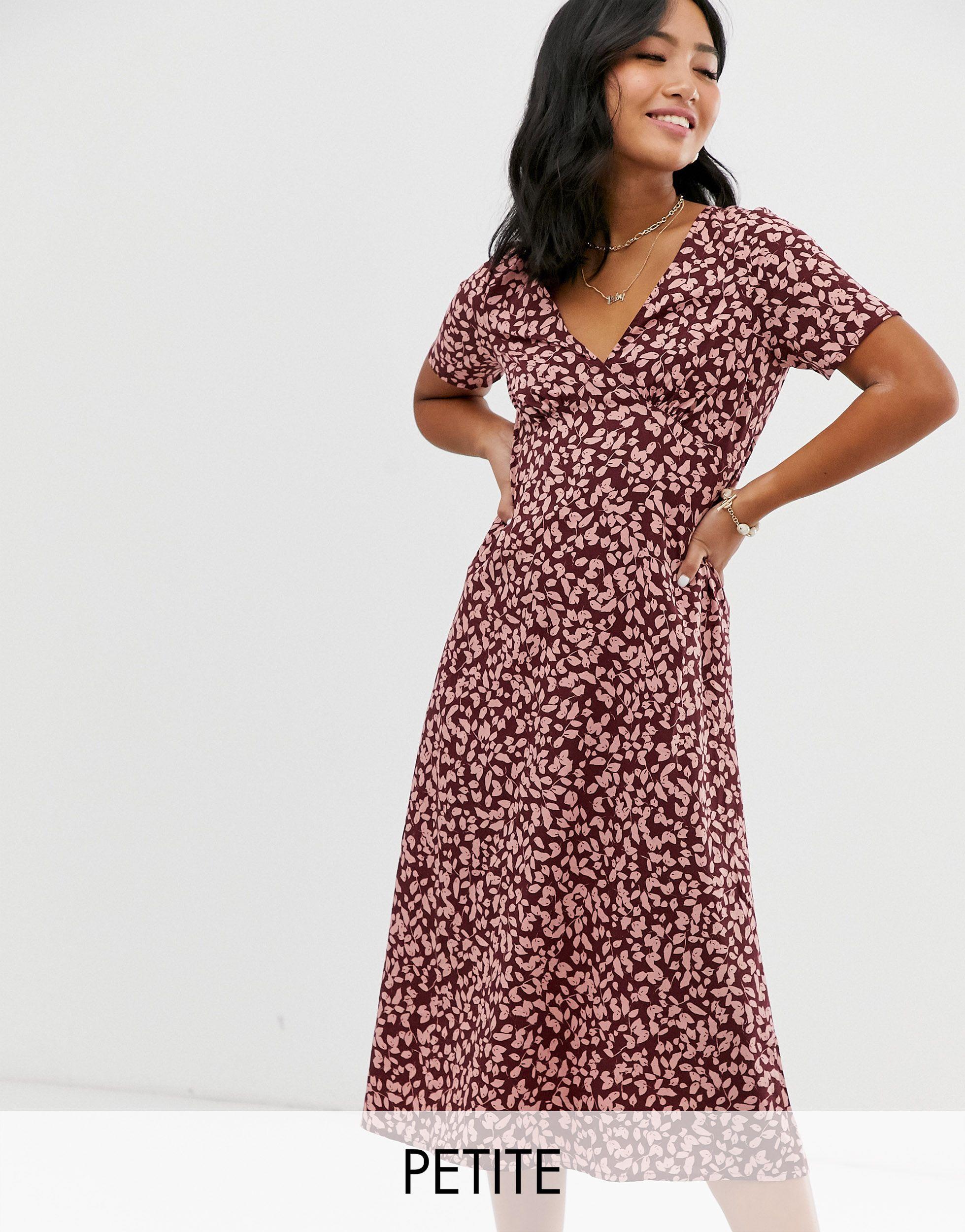 floral sweetheart midi dress