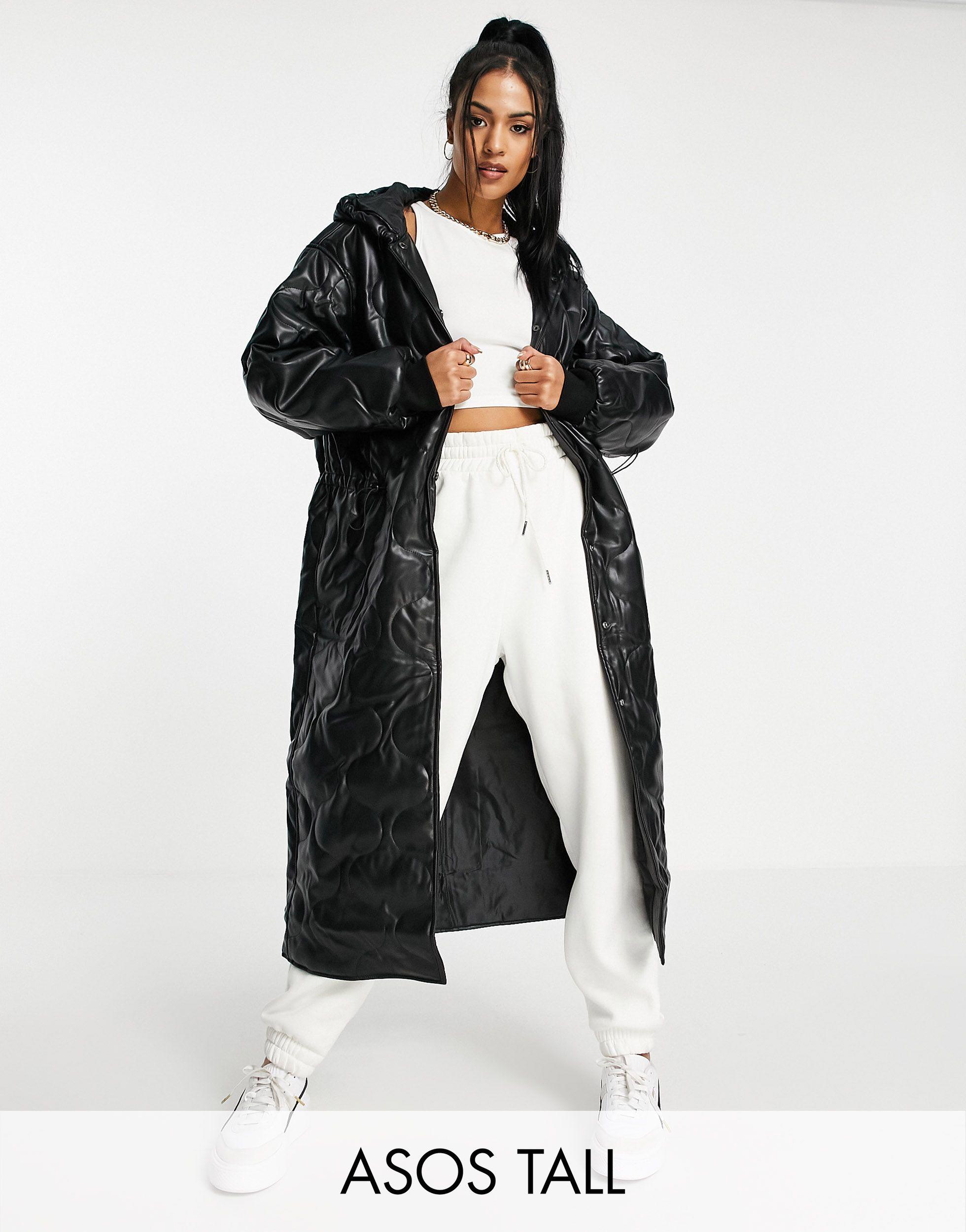 asos hooded coat