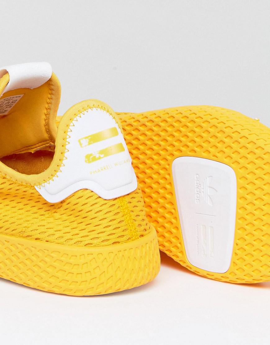 adidas Originals Leather X Pharrell Williams Tennis Hu Sneakers In Yellow  Cp9767 for Men | Lyst