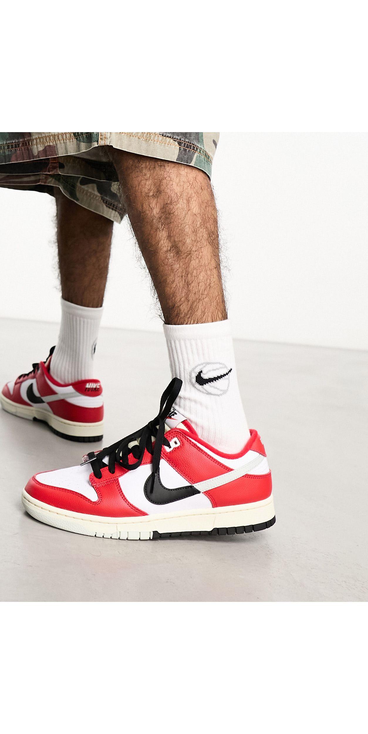 Dunk - sneakers premium basse stile rétro rosse e bianche da Uomo di Nike  in Bianco | Lyst