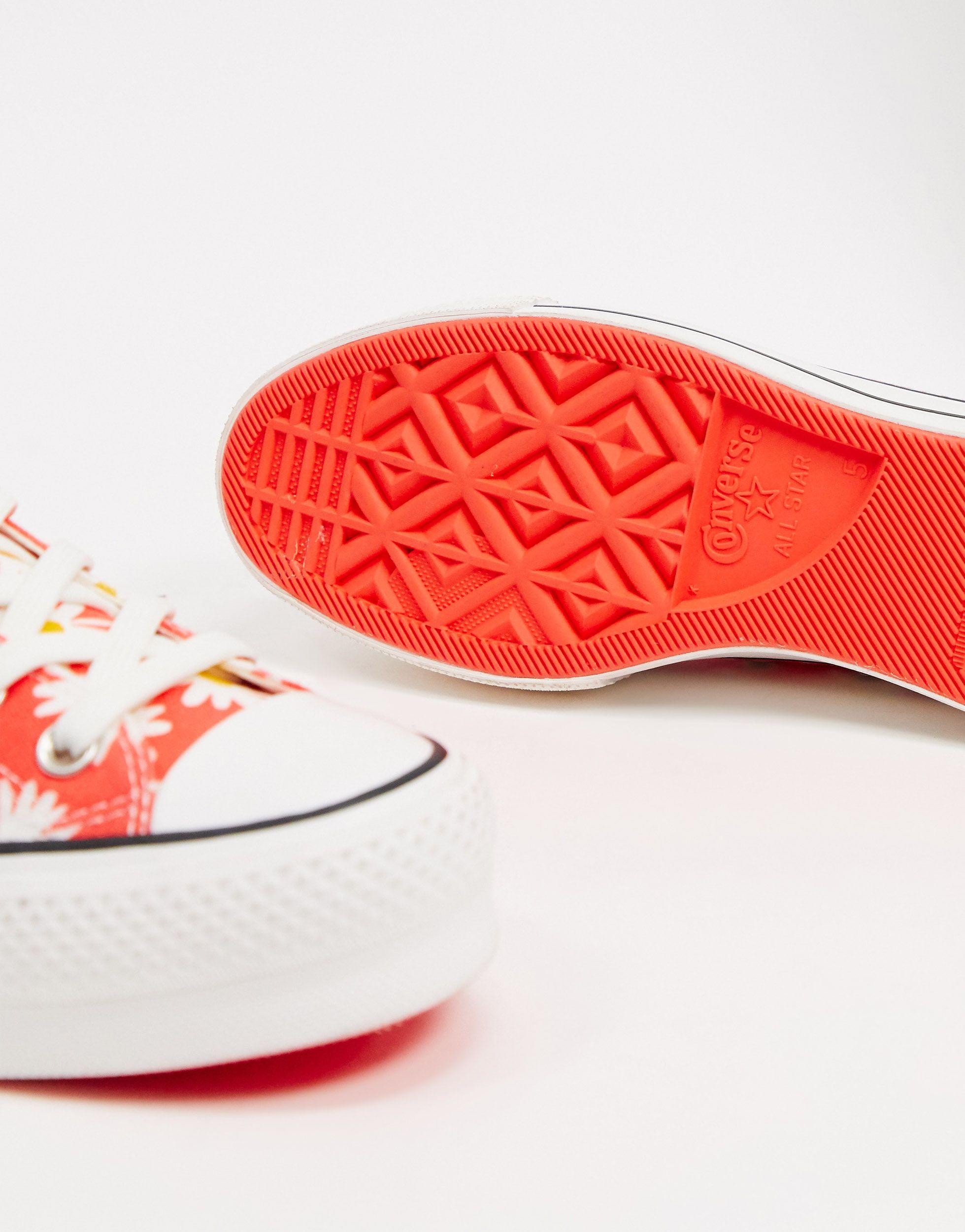 converse daisy print