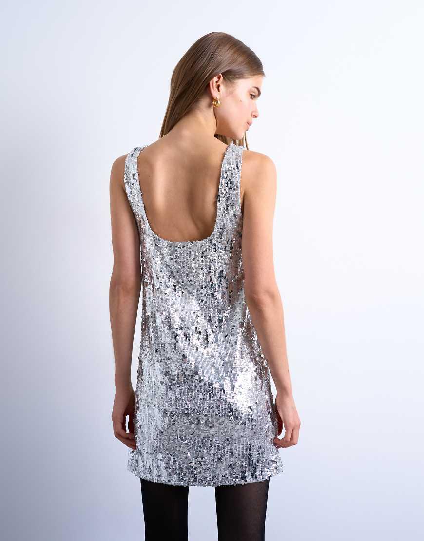 topshop white sequin dress Topshop white sequin dress, new with tags, uk 8
