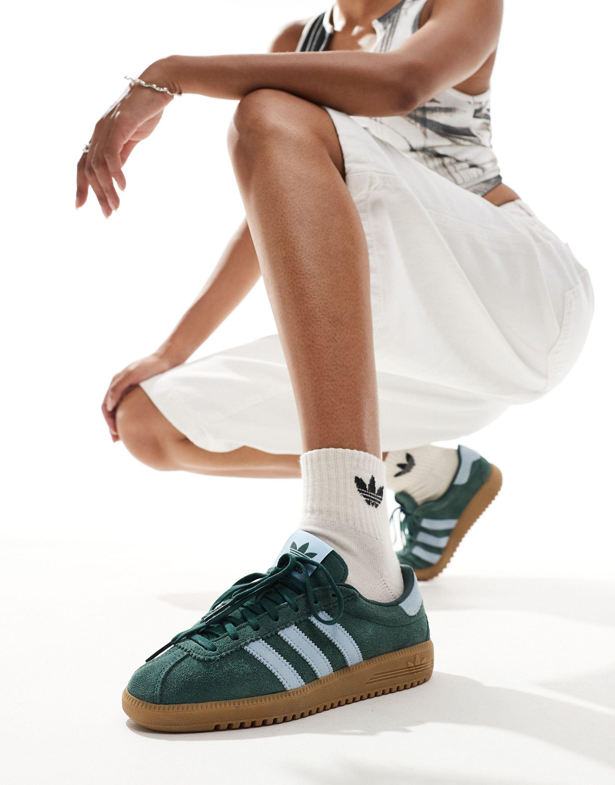 adidas Originals Bermuda Sneakers in Green for Men | Lyst