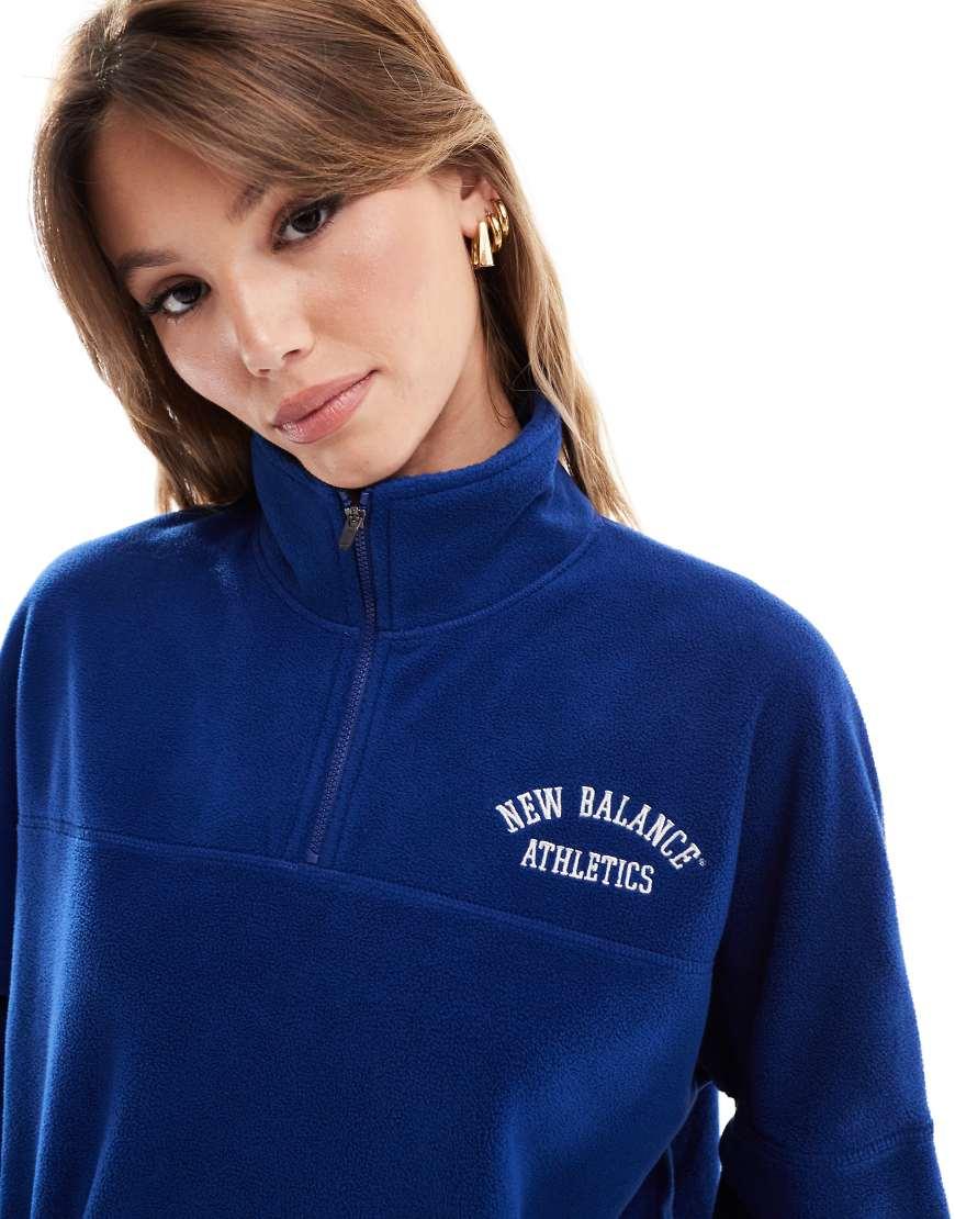 New balance sweater fleece jacket deals
