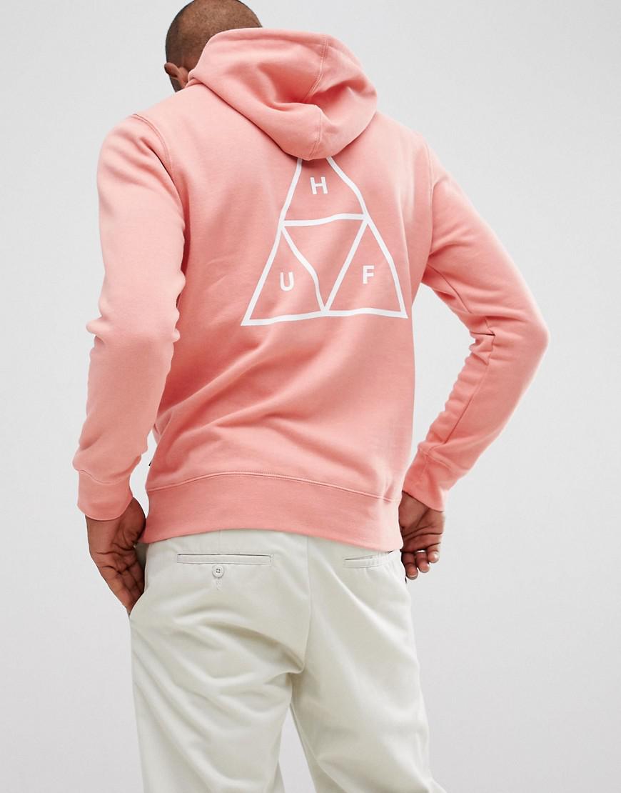 pink huf hoodie