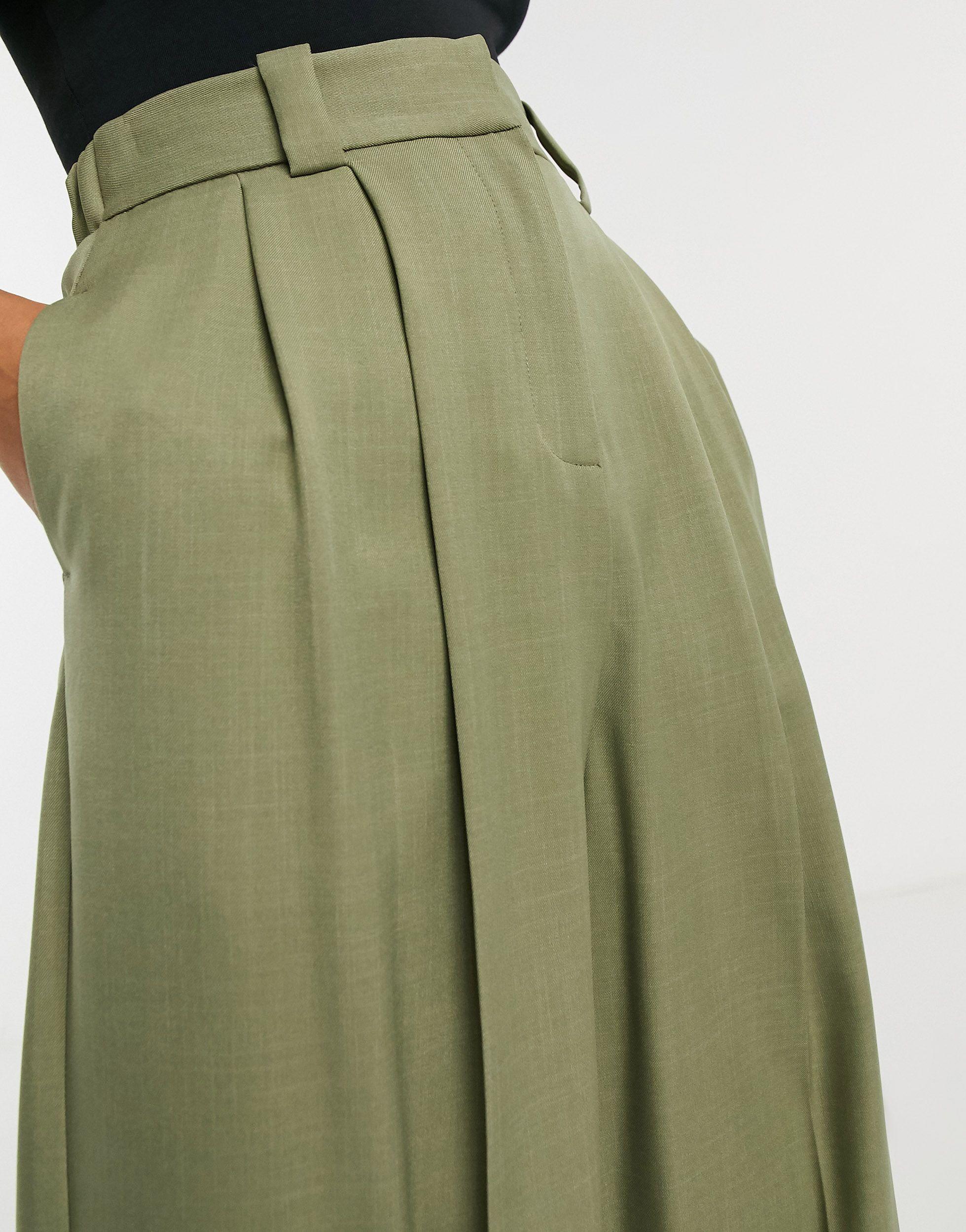 TOPSHOP Petite Elastic Back wide-legged 