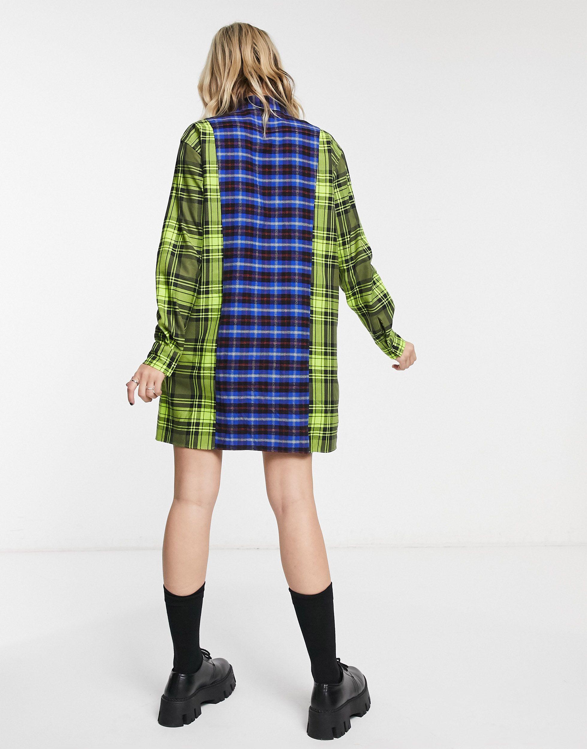Fred Perry Tartan Shirt Dress - Lyst