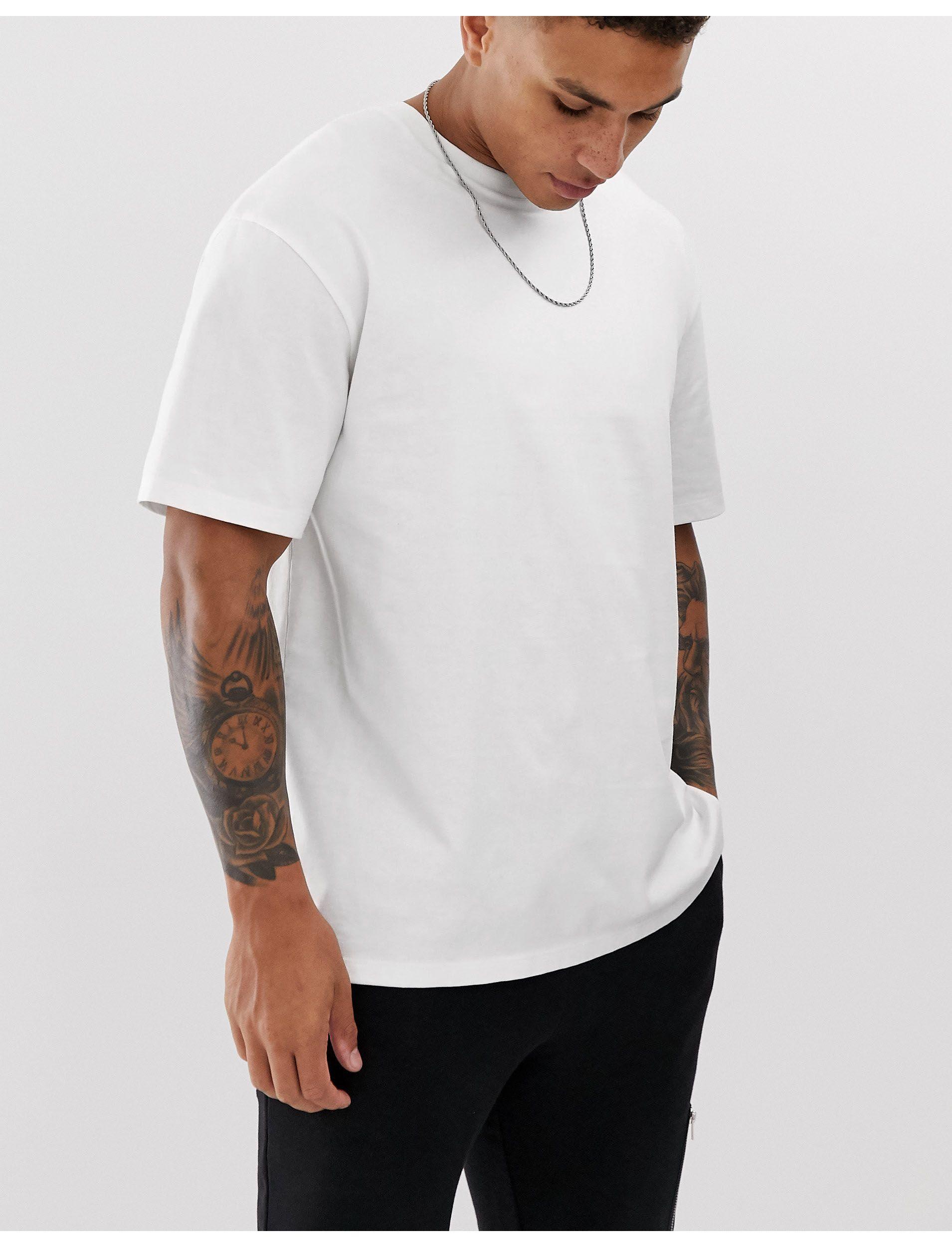 T-shirt oversize biancaTOPMAN in Cotone da Uomo colore Bianco - 23% di  sconto | Lyst