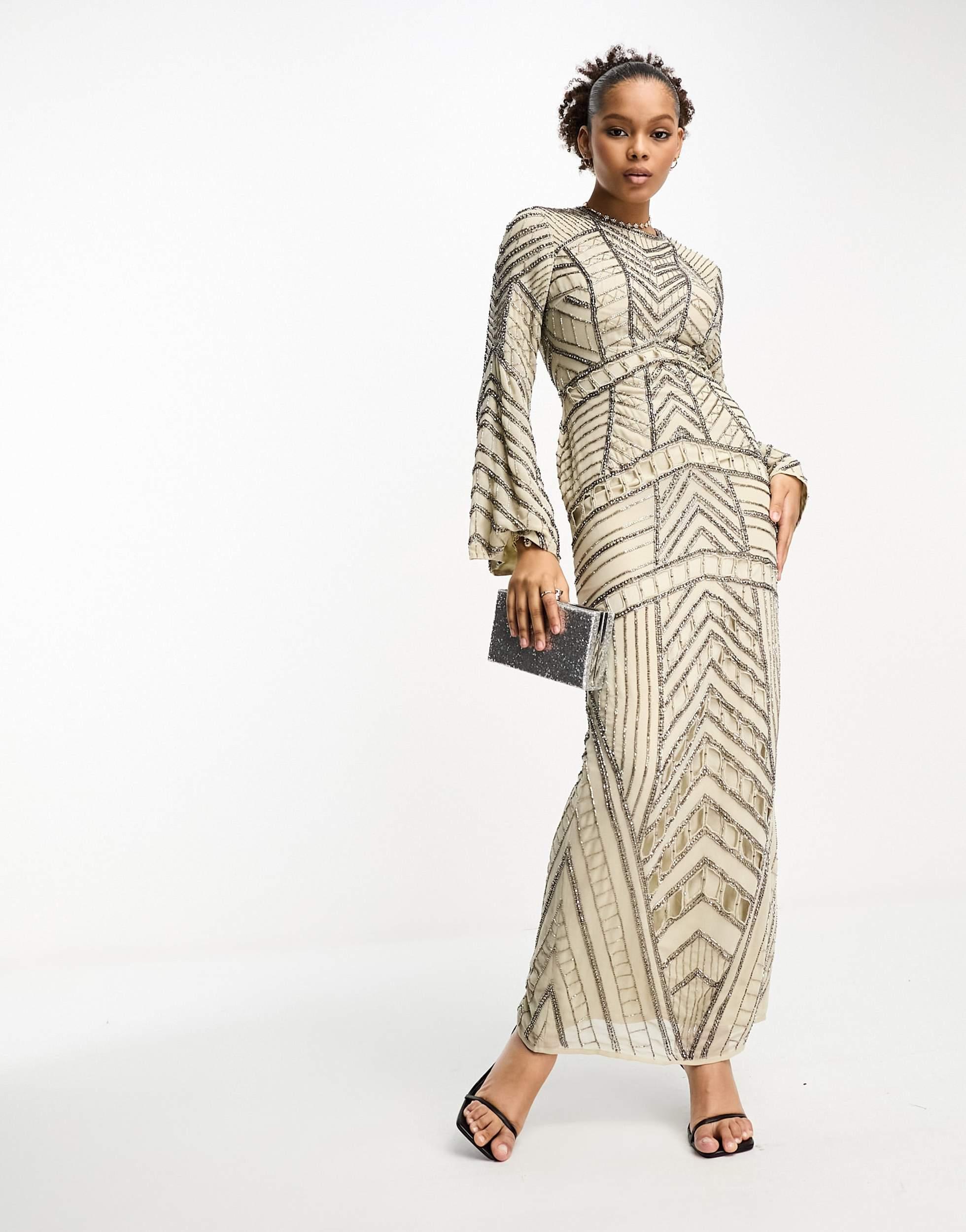 ASOS Modest Long Sleeve Chevron ...