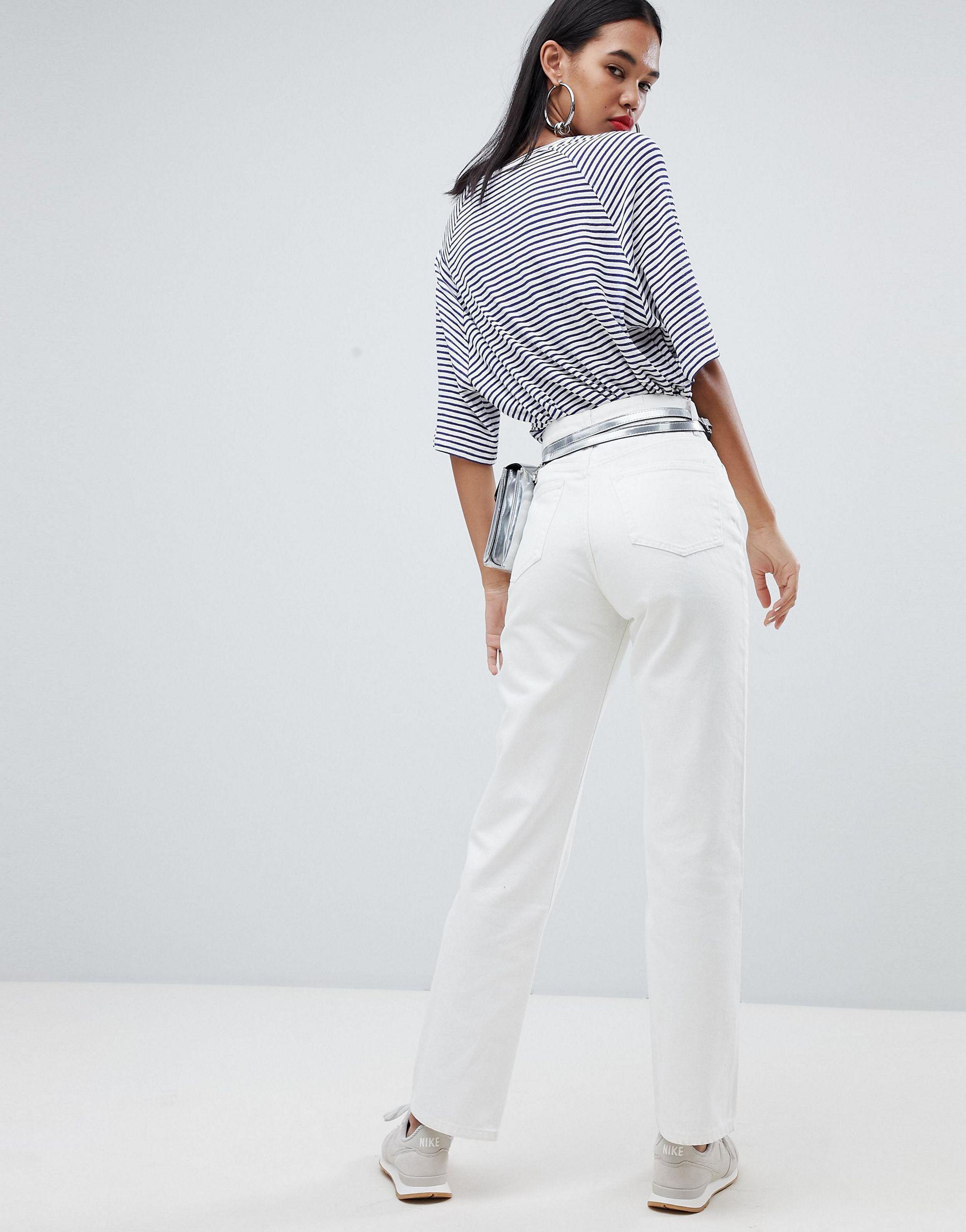 row white jeans weekday