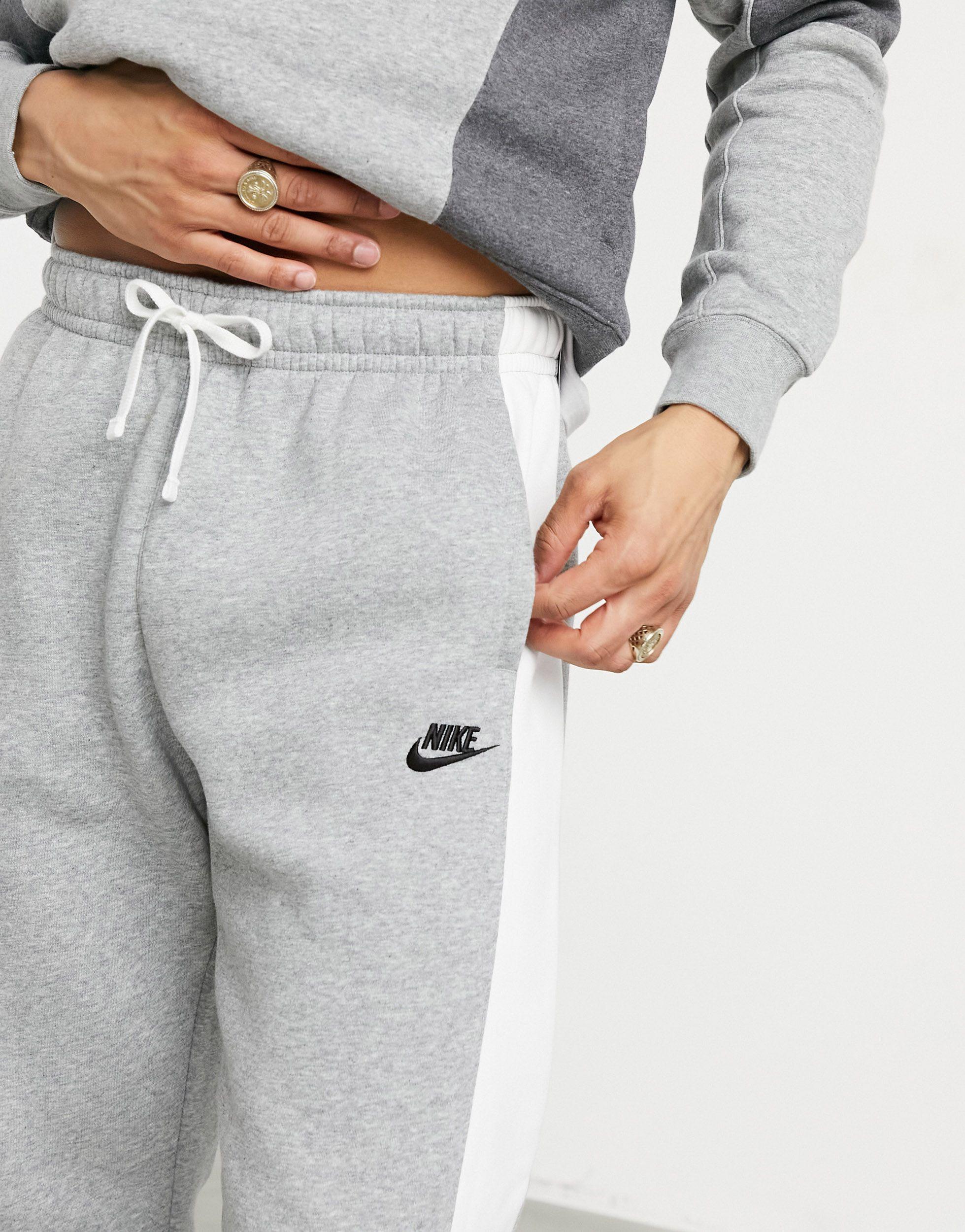 grey nike sweatpants no cuff